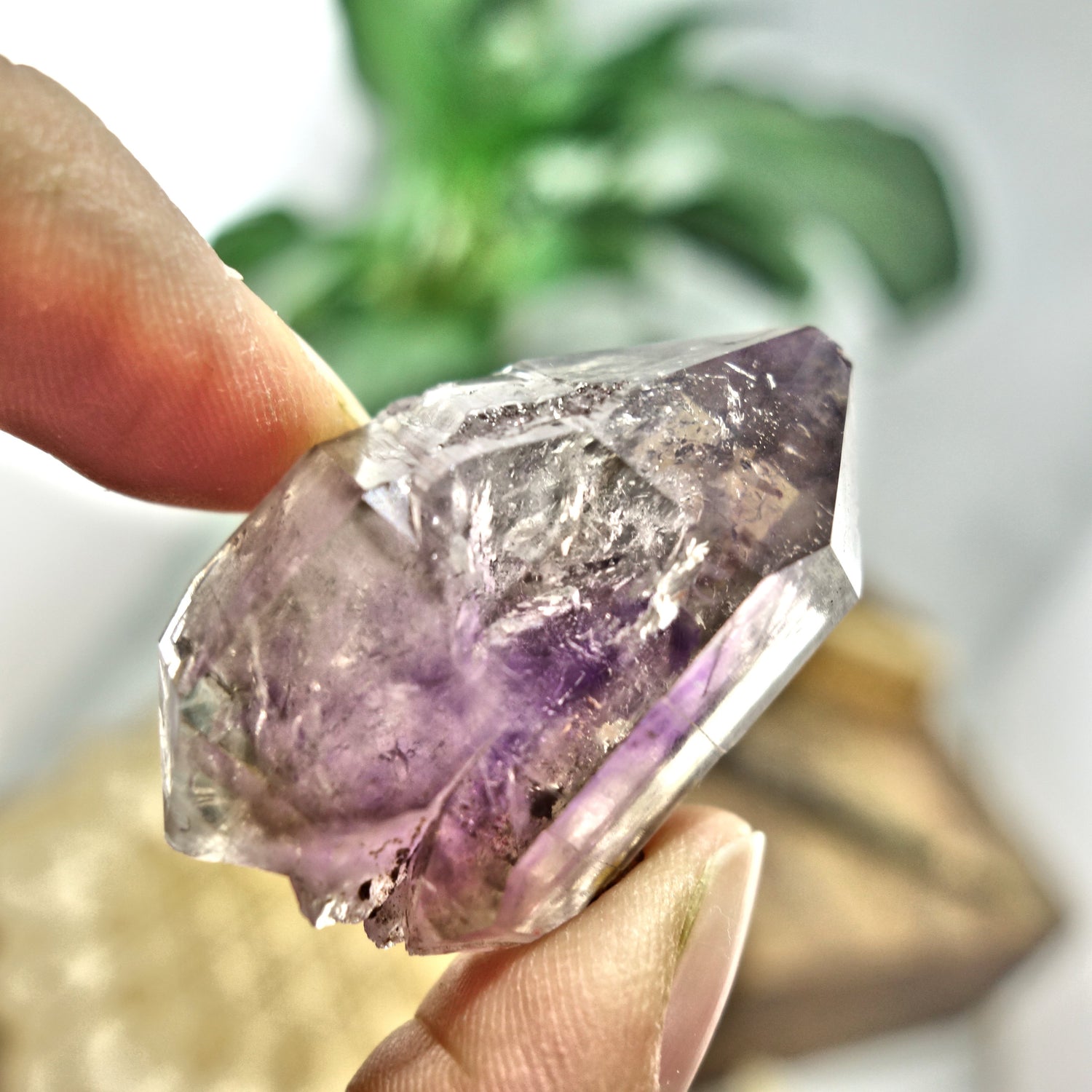 Lovely Smoky Inclusions Brandberg Amethyst Collectors Specimen From Namibia - Earth Family Crystals