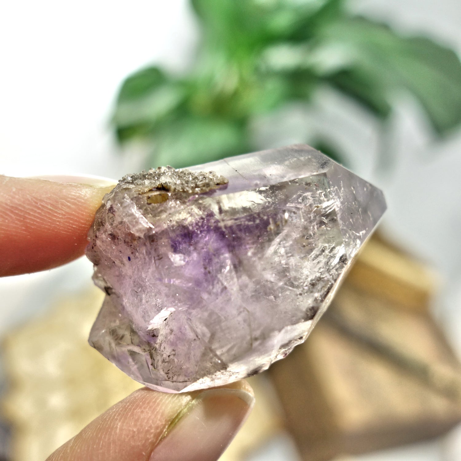 Lovely Smoky Inclusions Brandberg Amethyst Collectors Specimen From Namibia - Earth Family Crystals