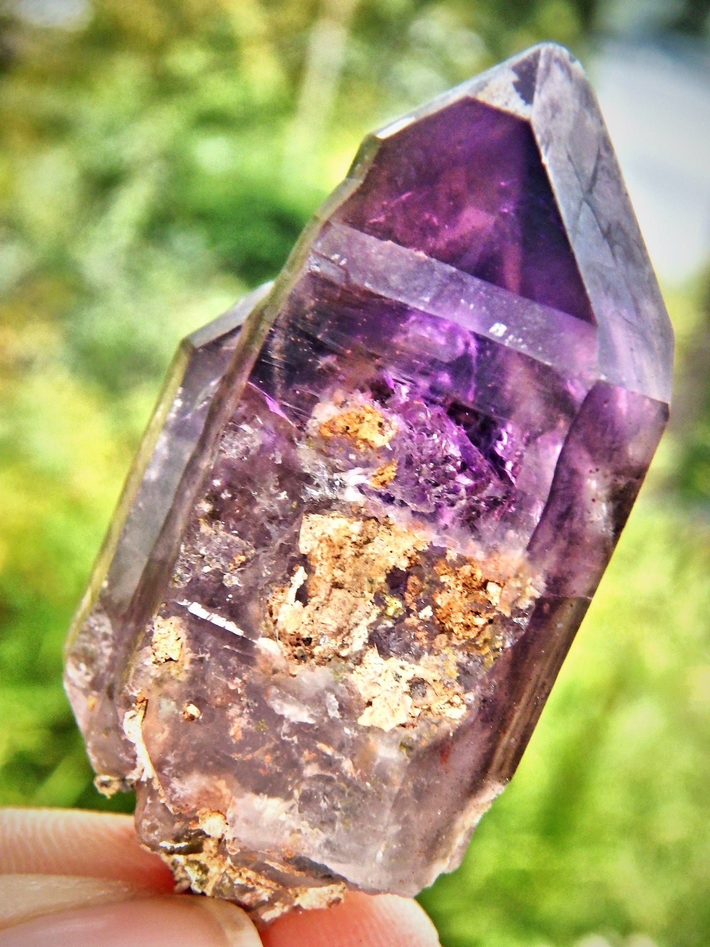  Deep Purple Twin Flame Brandberg Amethyst With Phantoms