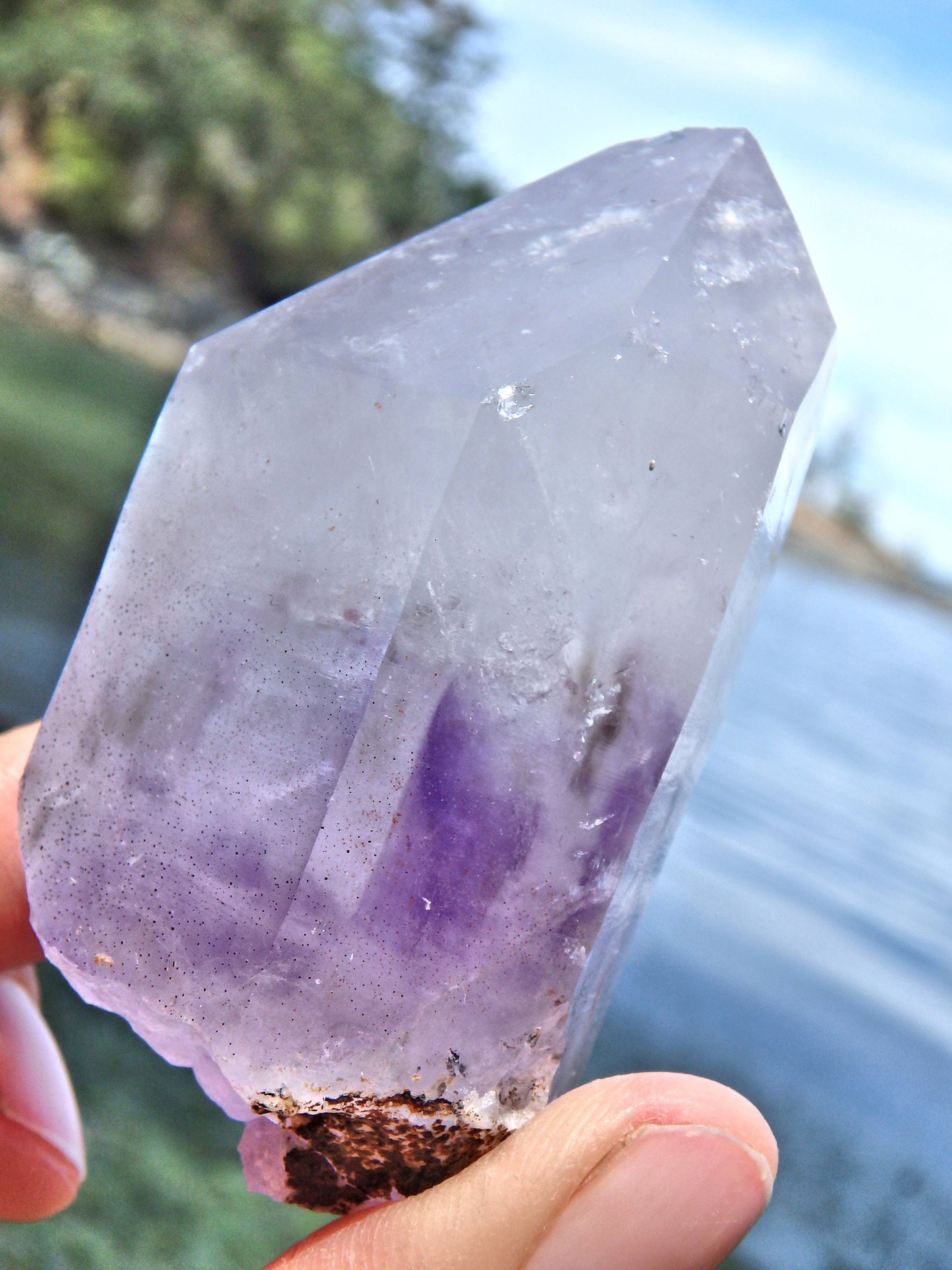  Chunky Lavender Purple Brandberg Amethyst Point From Namibia