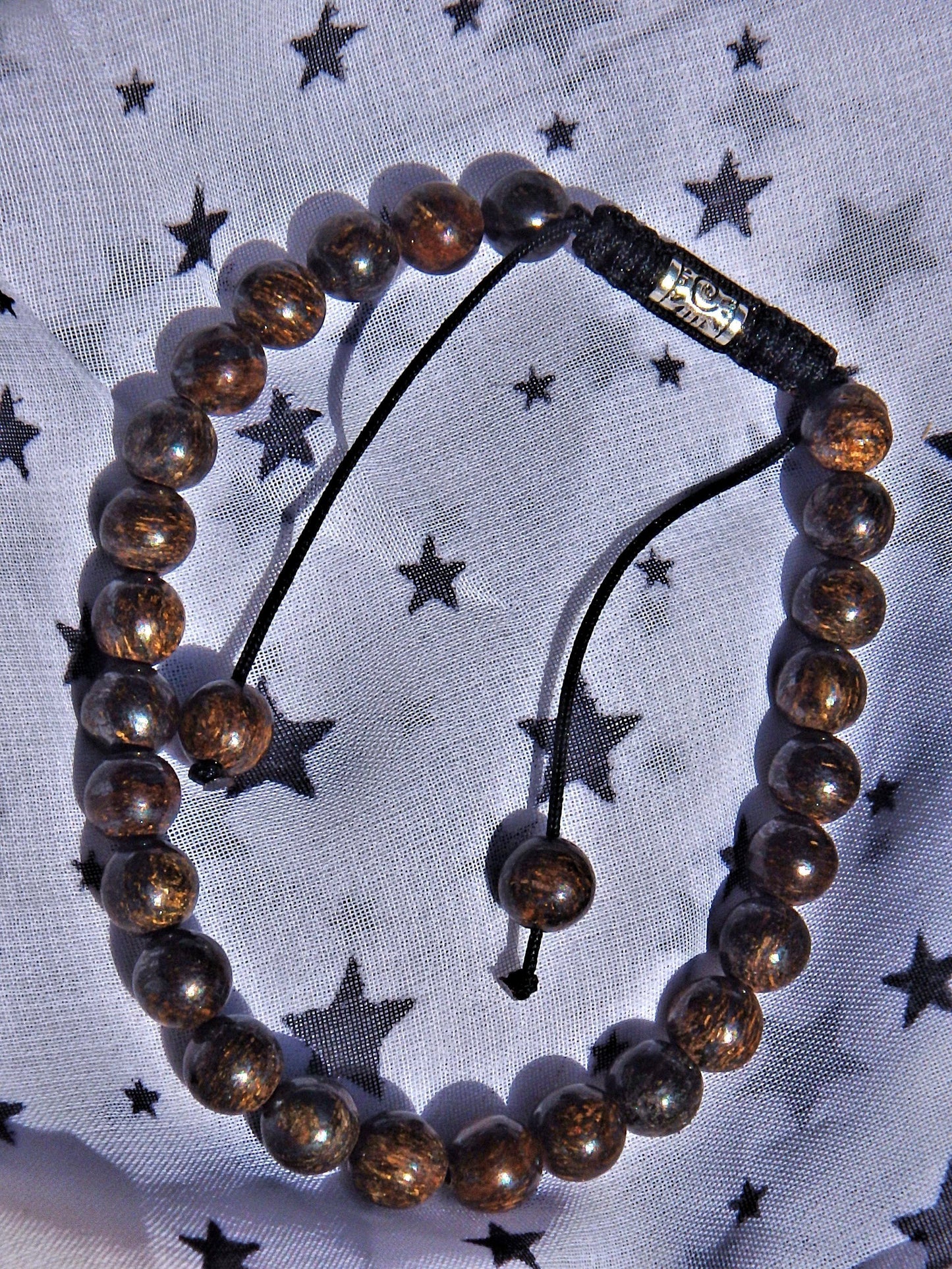  Brown Bronzite Bracelet on Adjustable Cord