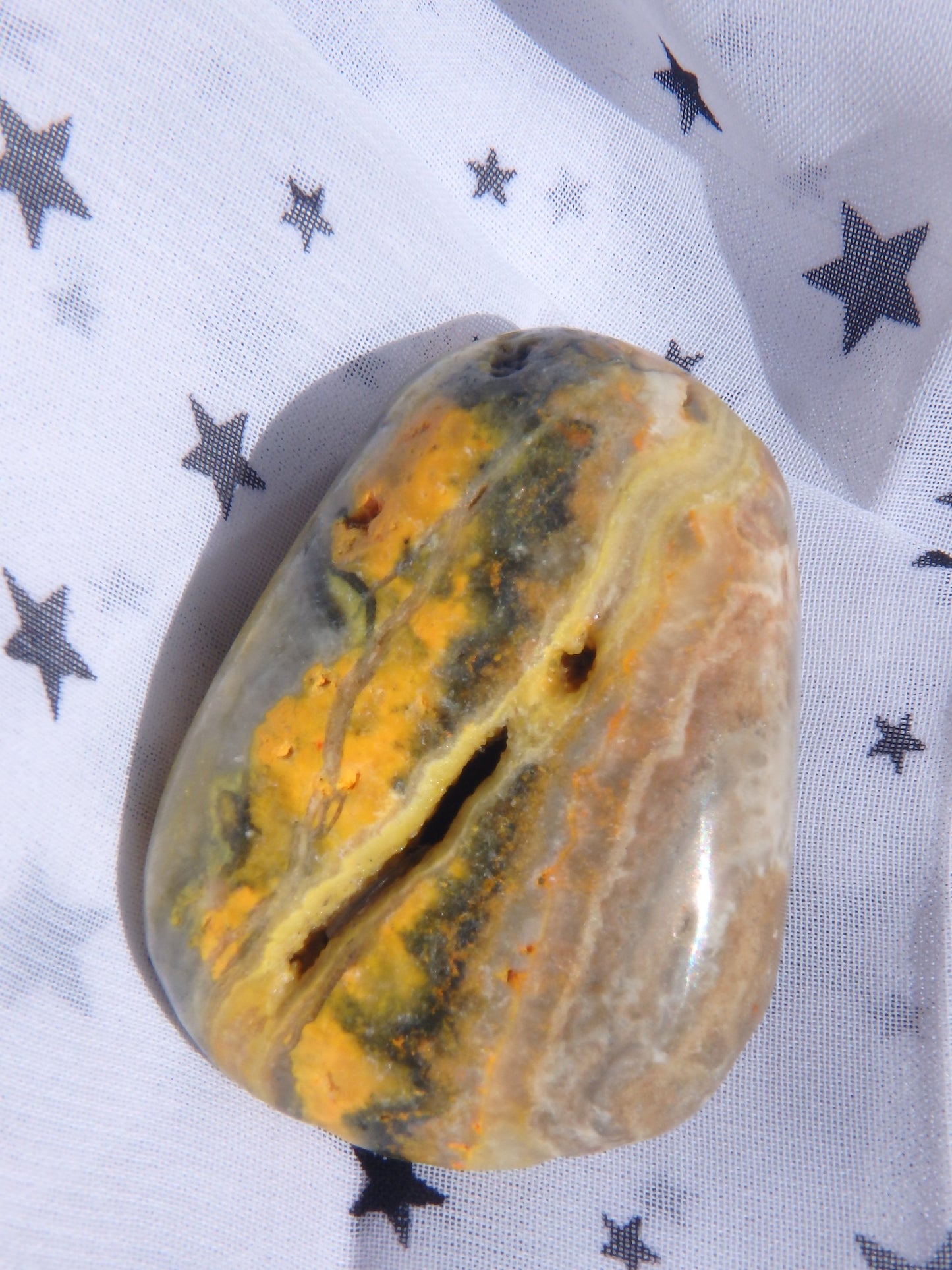 Great Patterns Bumble Bee Jasper With Caves - Earth Family Crystals