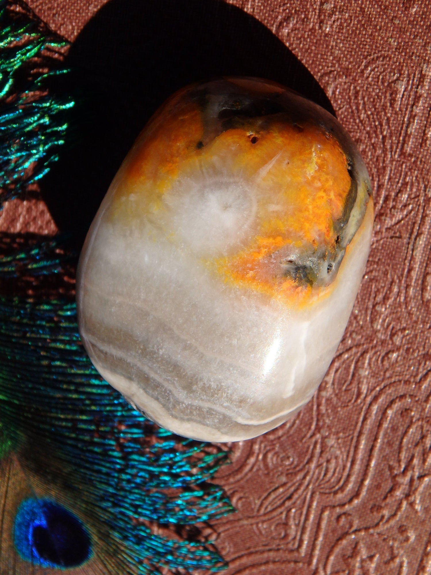  Awesome Patterns Bumble Bee Jasper Pocket Stone From Indonesia 1