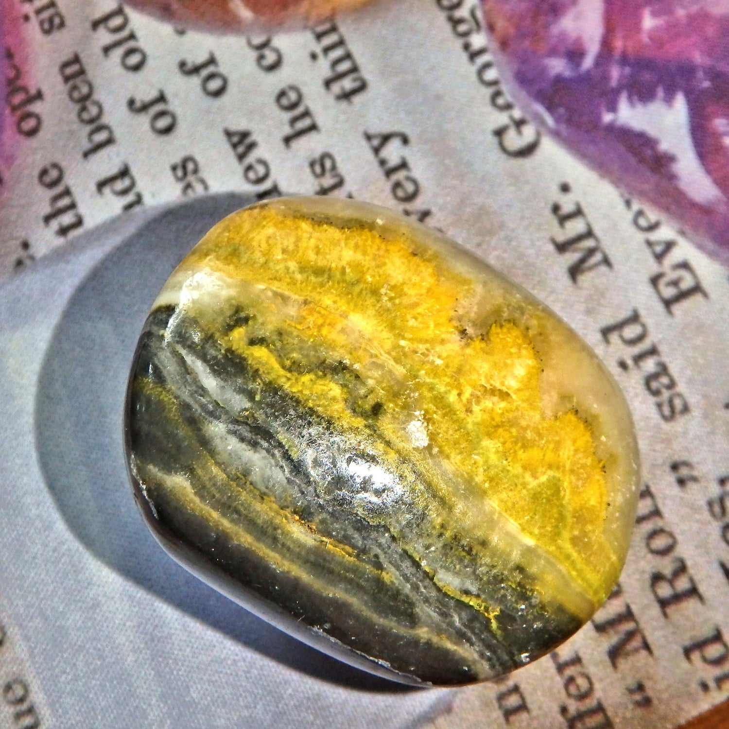  Golden Bumble Bee Jasper Polished Specimen 9 Default Title - Earth Family Crystals