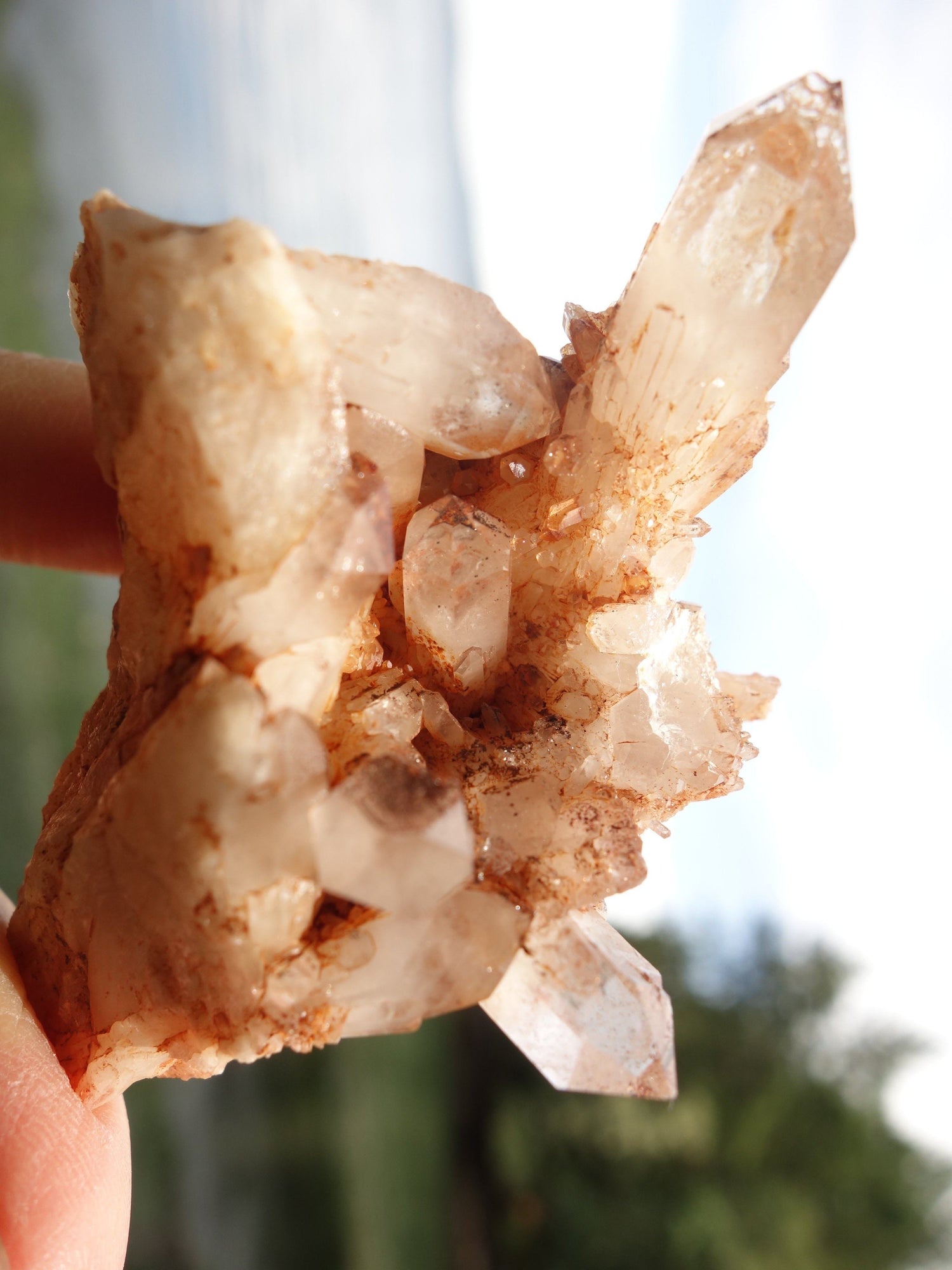 Brilliant Cathedral Quartz Points Orange River Cluster