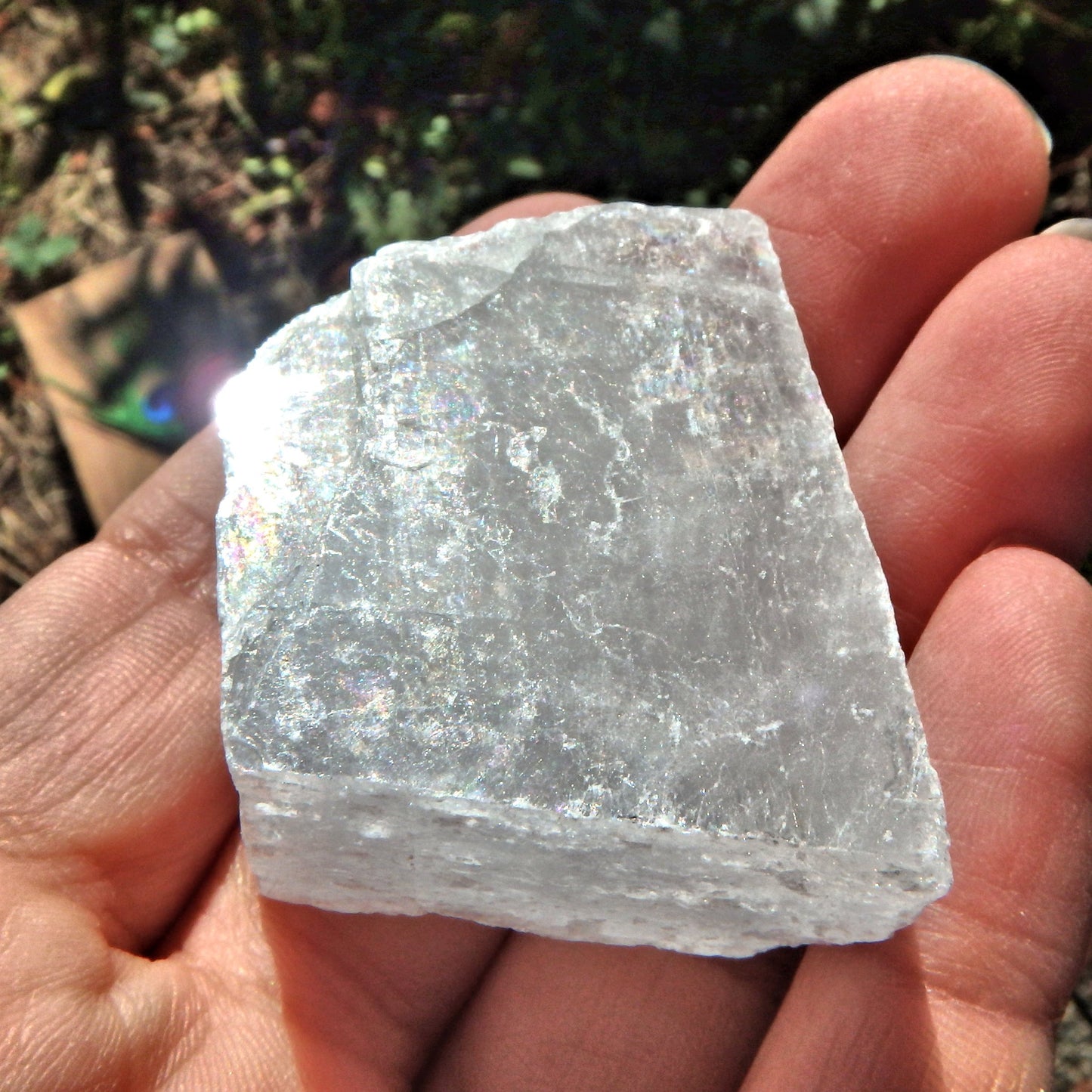 High Shine Natural Ohio Chunk Celestite Pocket Stone