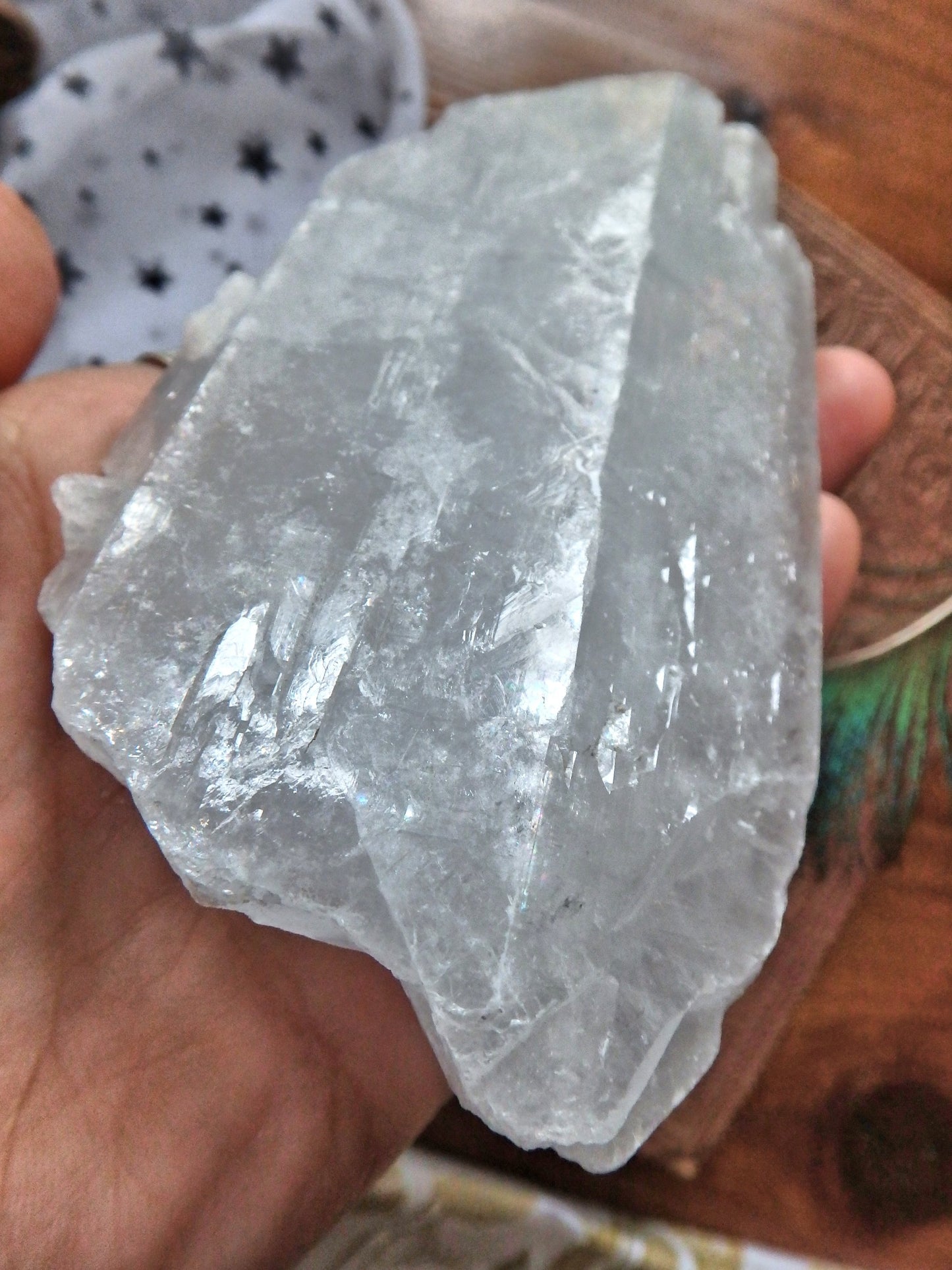 High Vibration~ Large Chunky Rainbow Loaded Sky Blue Celestite From Ohio - Earth Family Crystals