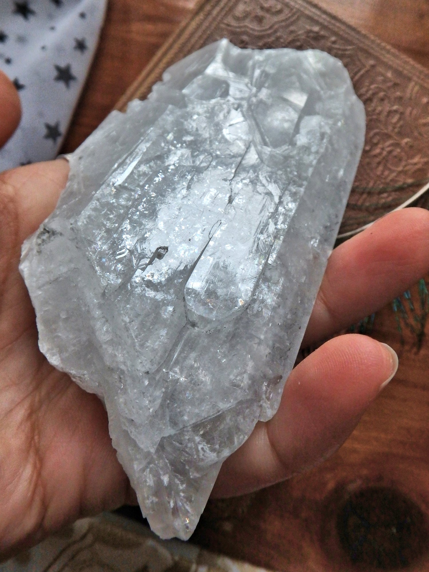High Vibration~ Large Chunky Rainbow Loaded Sky Blue Celestite From Ohio - Earth Family Crystals