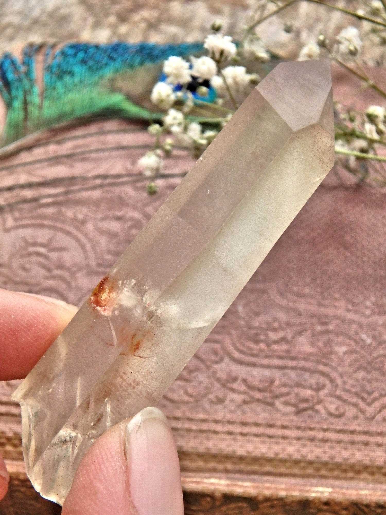 Natural Golden Unpolished Citrine Point - Earth Family Crystals