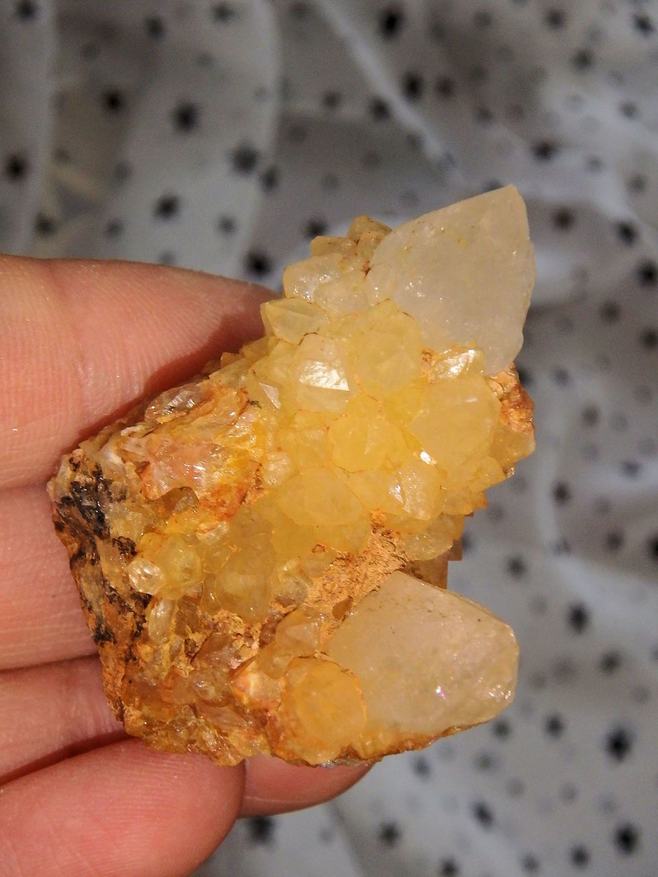 Natural Deep Orange Citrine Spirit Quartz Cluster - Earth Family Crystals