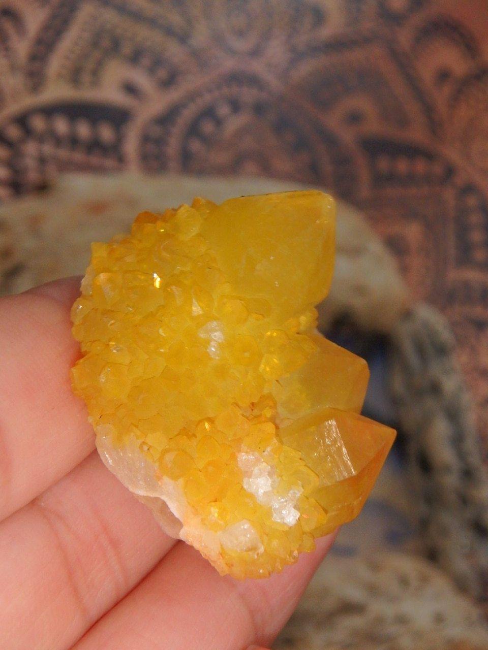 Natural Golden Citrine Spirit Quartz Cluster Specimen~ - Earth Family Crystals