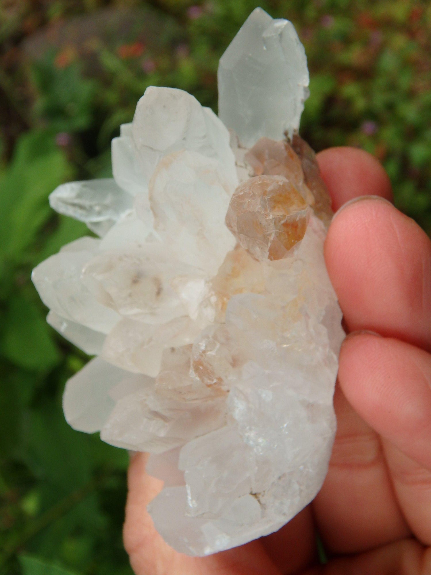  Clear Quartz Cluster From India