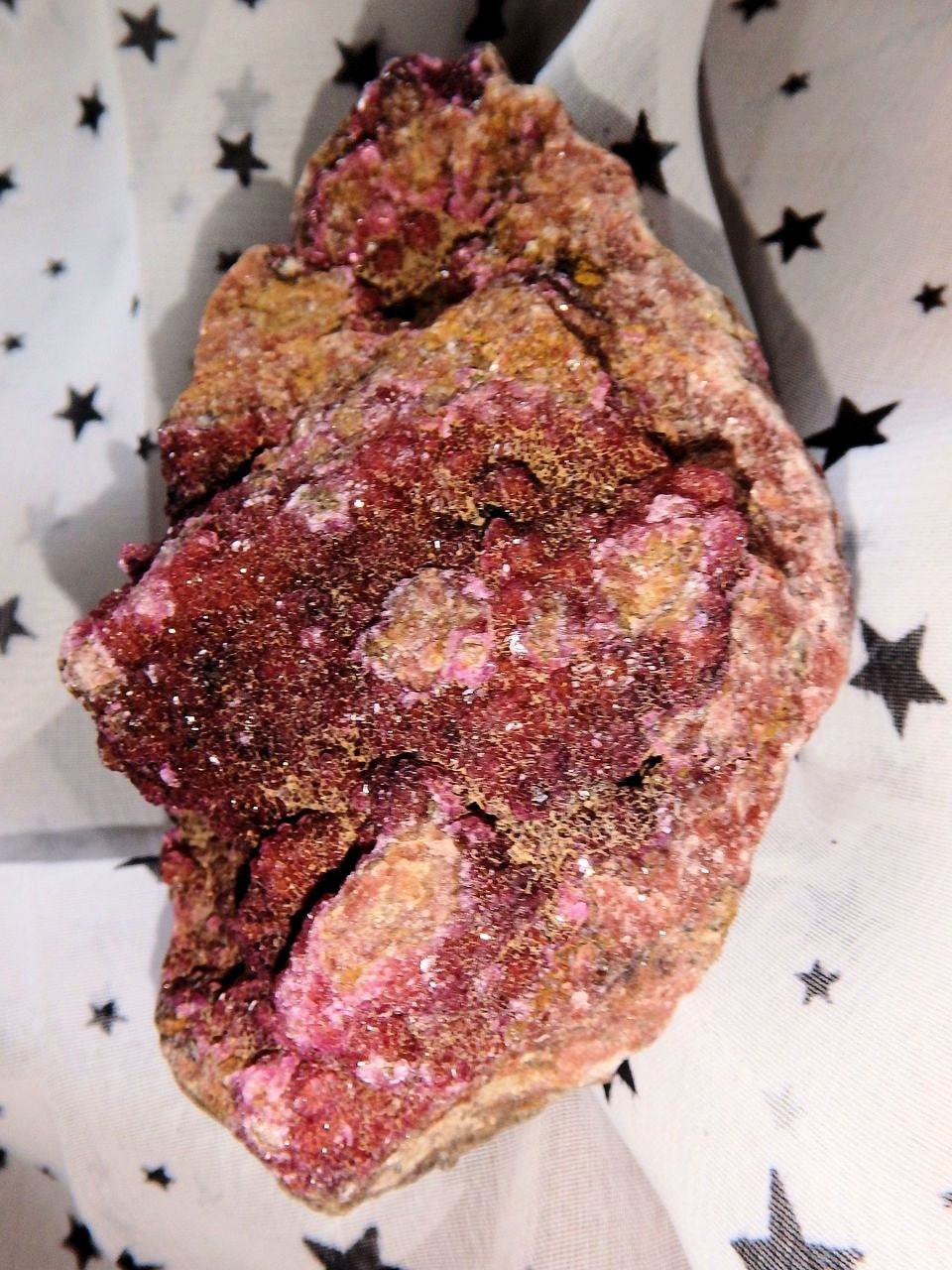  Deep Pink Cobaltine Calcite Druzy Specimen