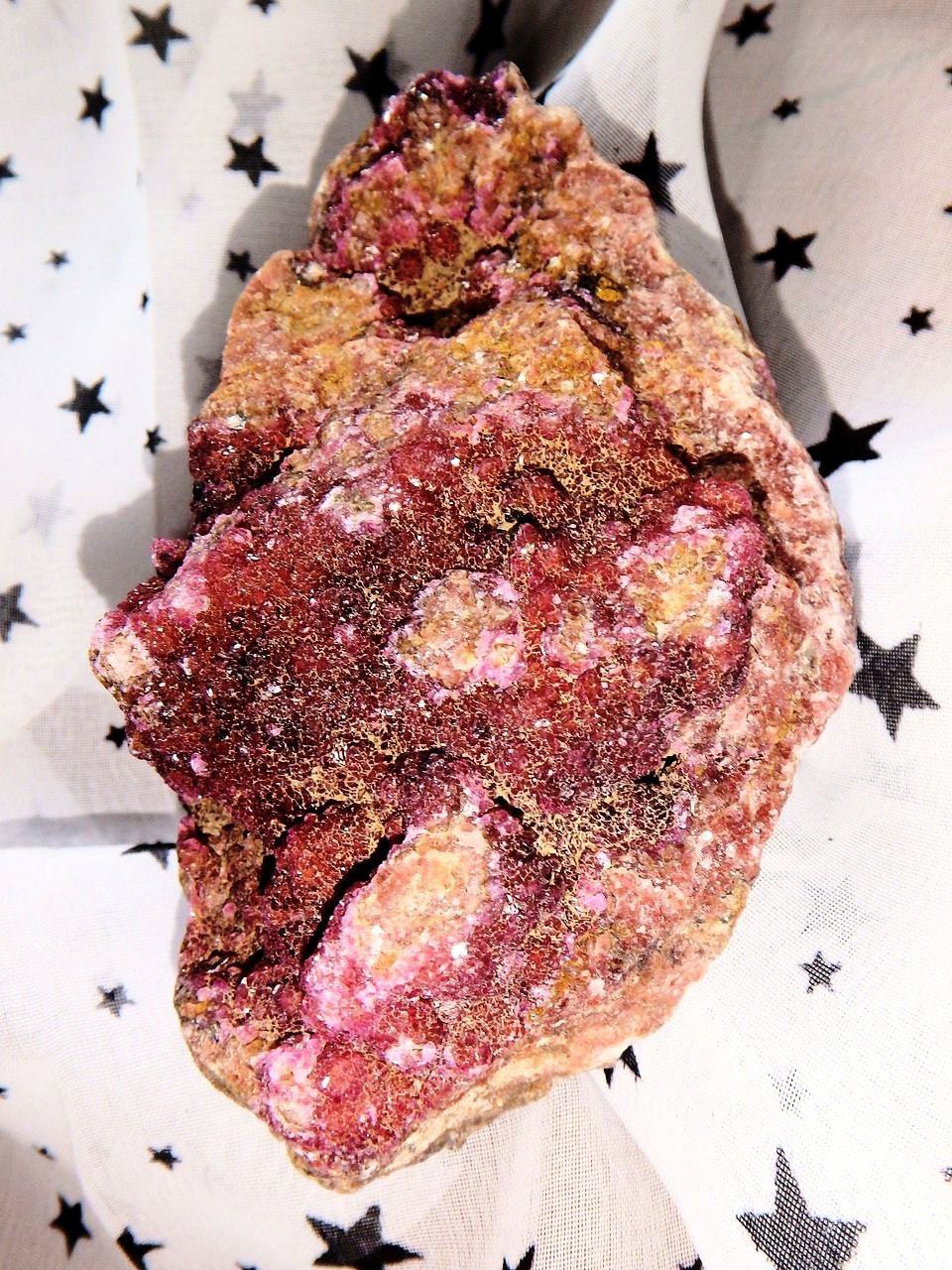  Deep Pink Cobaltine Calcite Druzy Specimen