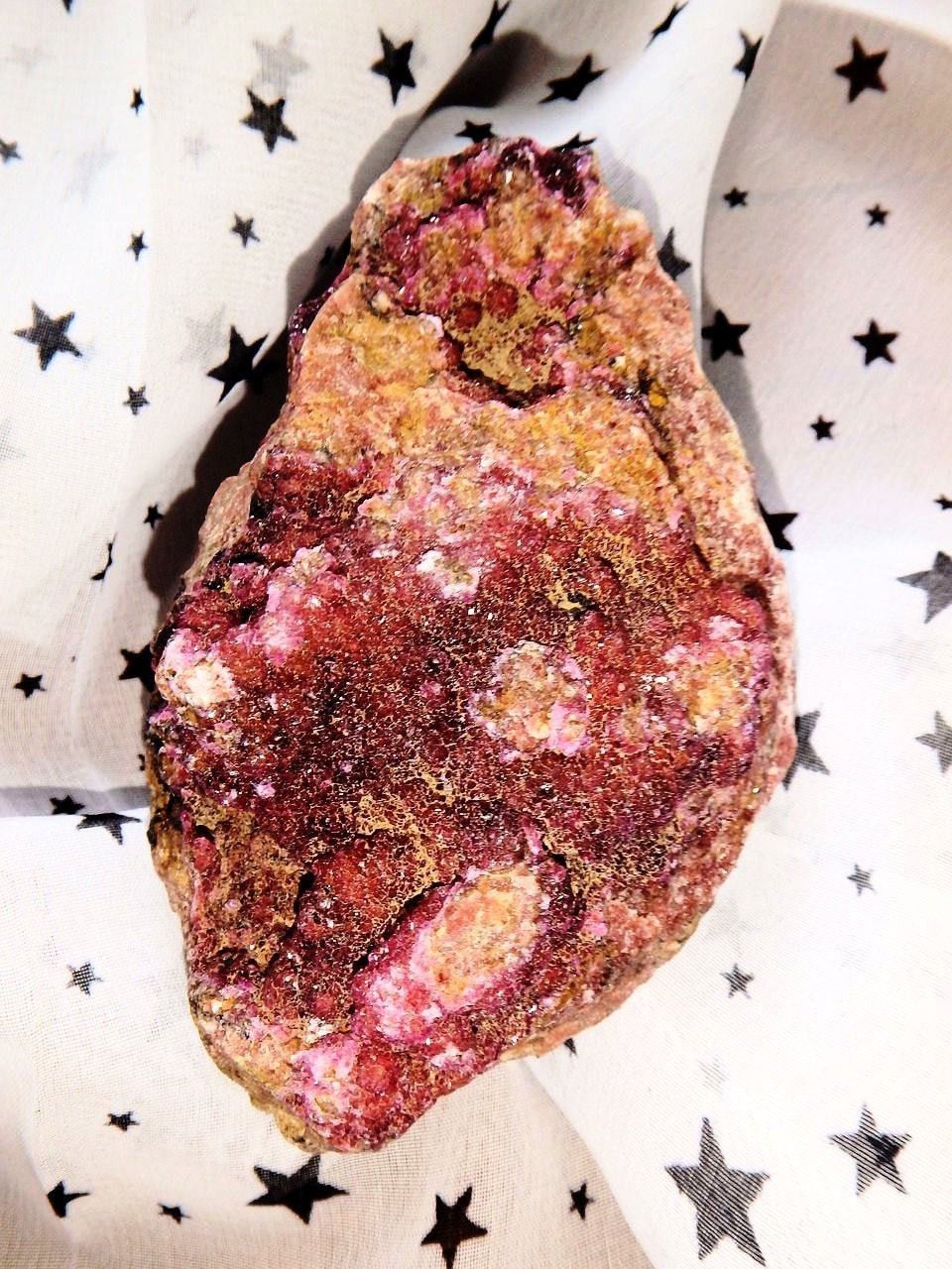  Deep Pink Cobaltine Calcite Druzy Specimen