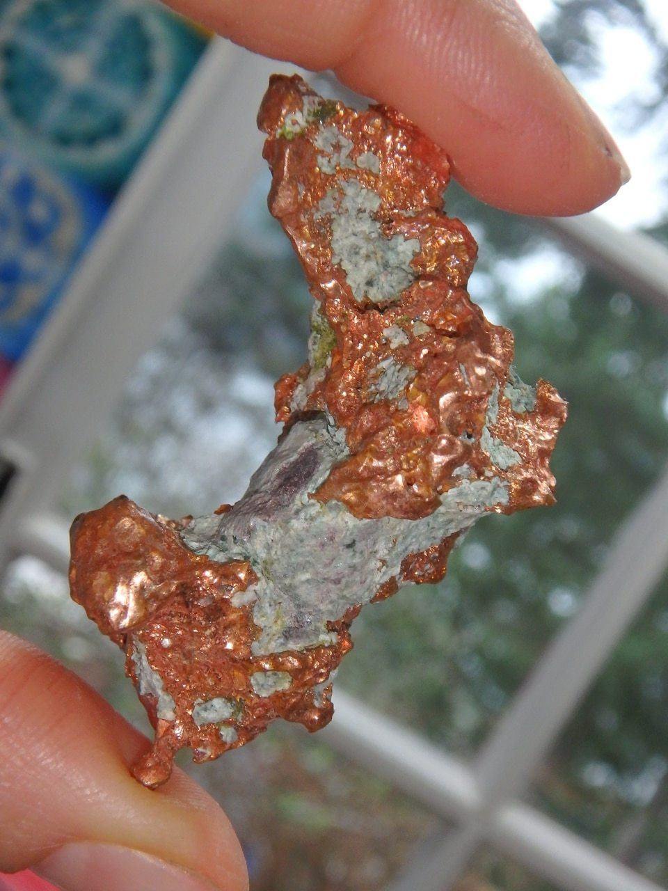  Dense Golden Copper Raw Free Form From Michigan