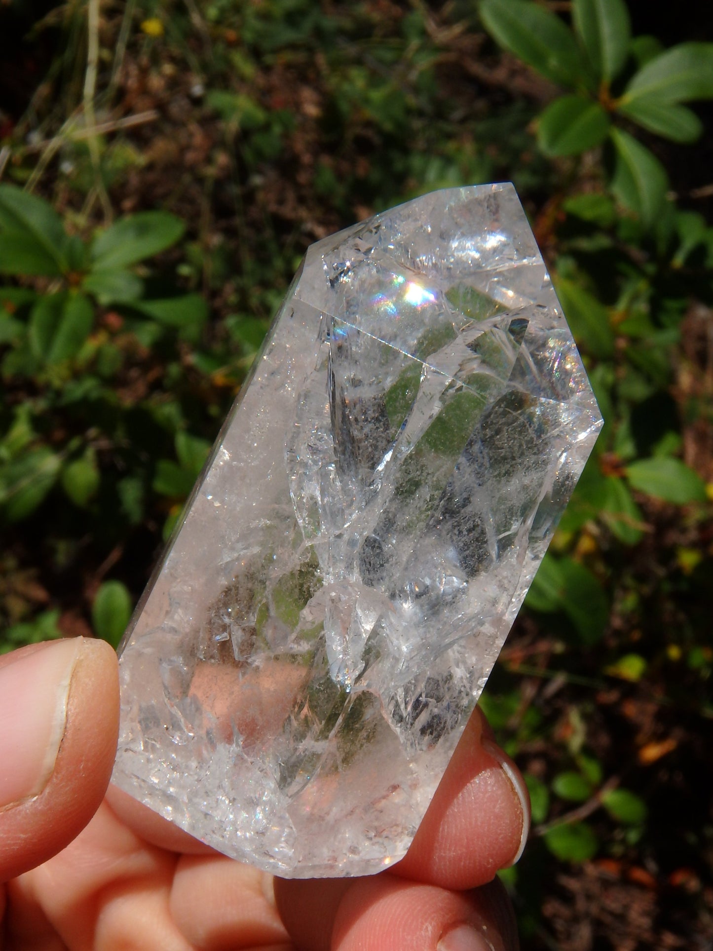 Rainbow Crackle Quartz Polished Specimen From Brazil (Reduced) - Metiz Tier Price