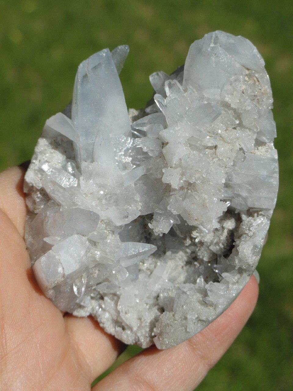  CELESTITE Spikey Partial Egg~ Stone of The Angelic Domain