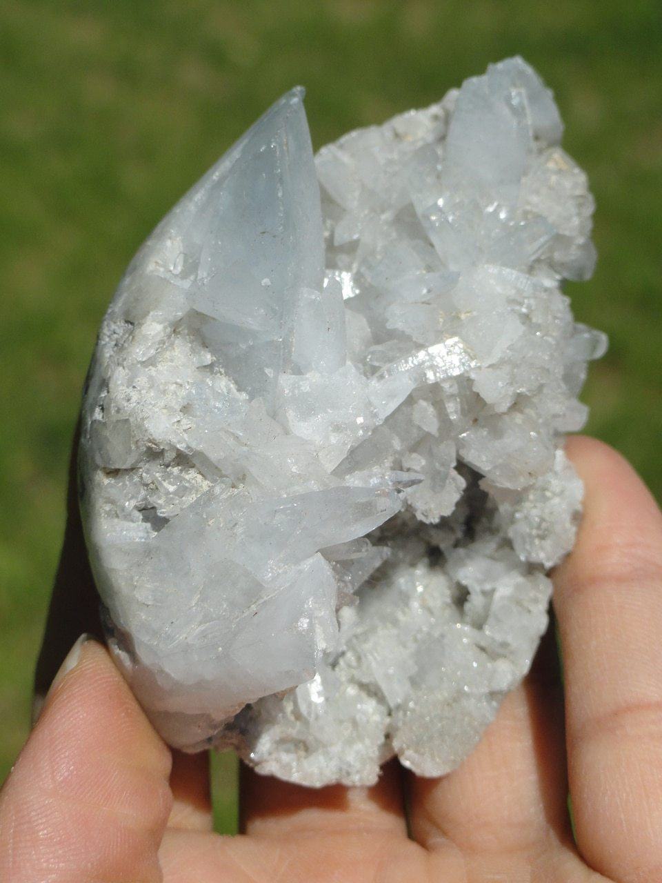  CELESTITE Spikey Partial Egg~ Stone of The Angelic Domain