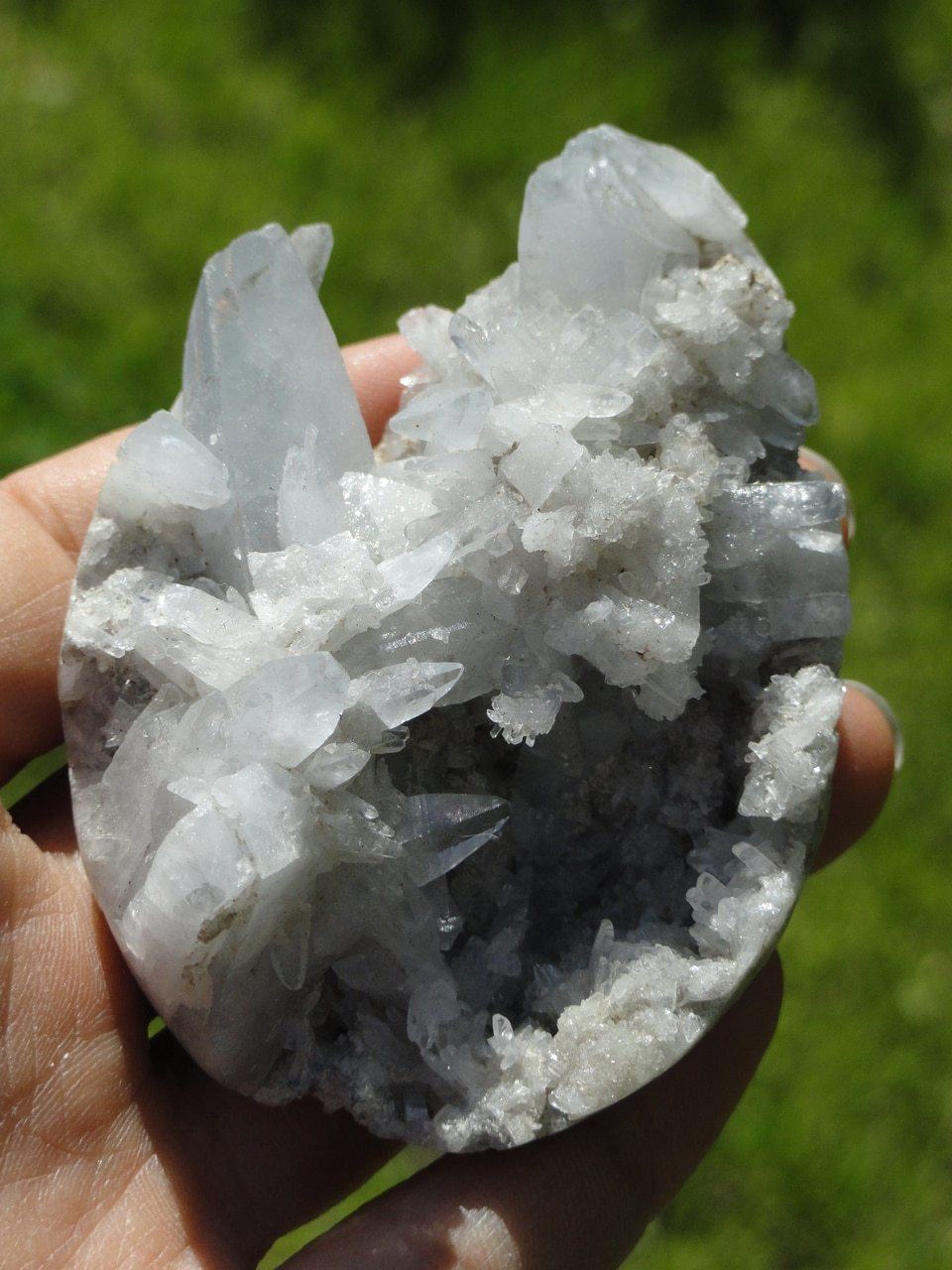  CELESTITE Spikey Partial Egg~ Stone of The Angelic Domain