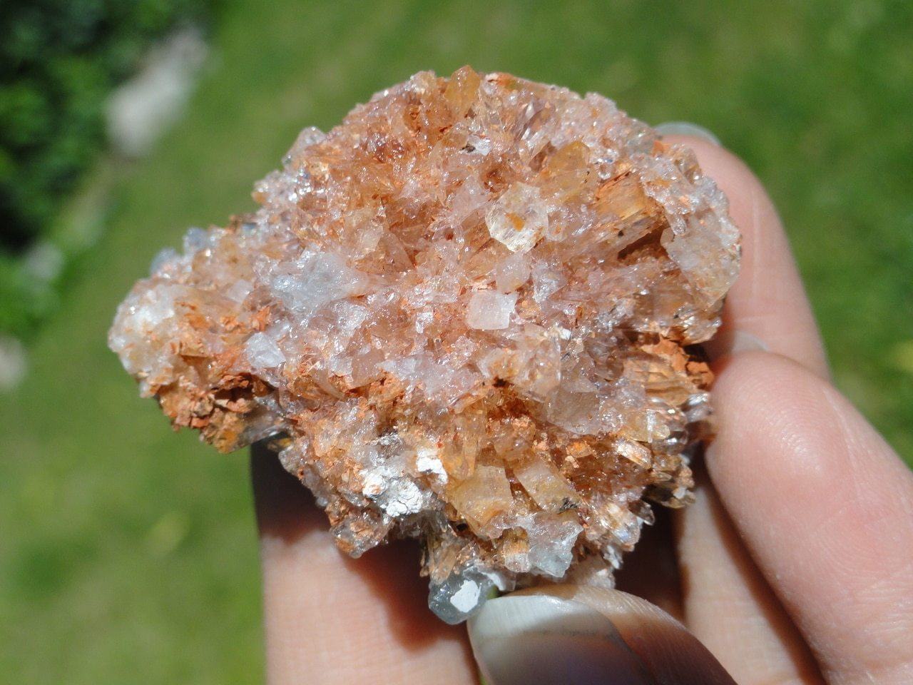 CREEDITE & FLUORITE CLUSTER~ Stone of Creative Visualization*