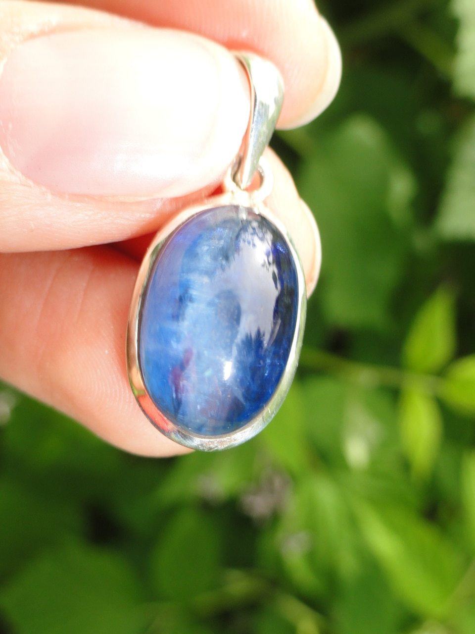  BLUE KYANITE PENDANT In Sterling Silver *