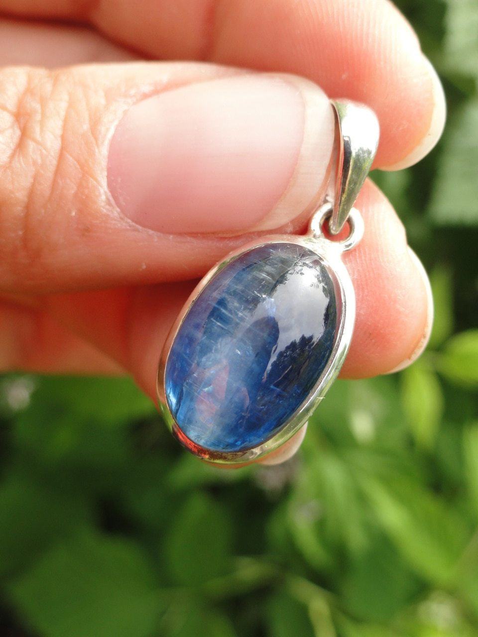  BLUE KYANITE PENDANT In Sterling Silver *