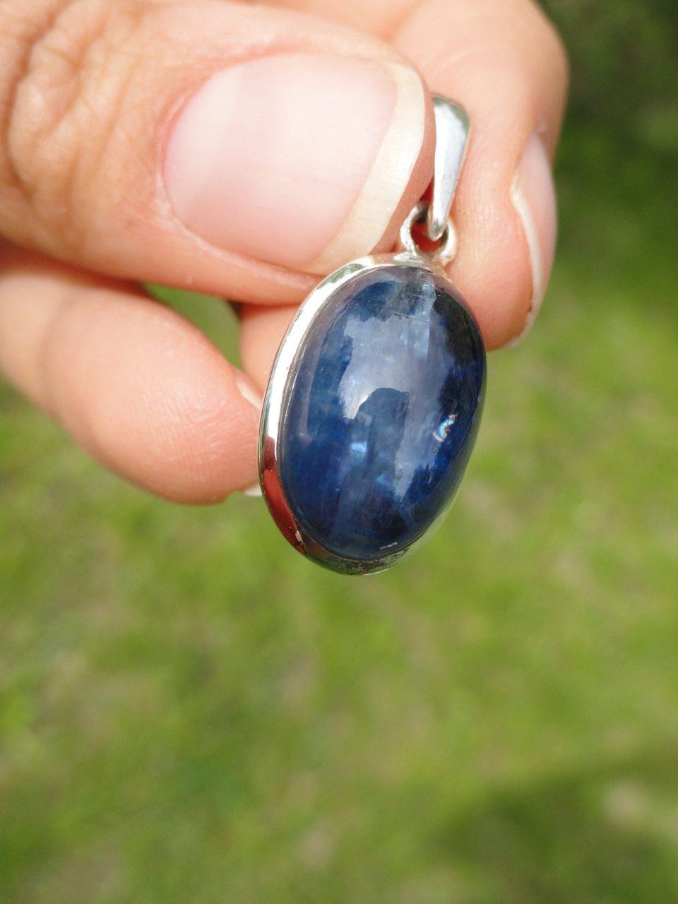  BLUE KYANITE PENDANT In Sterling Silver *