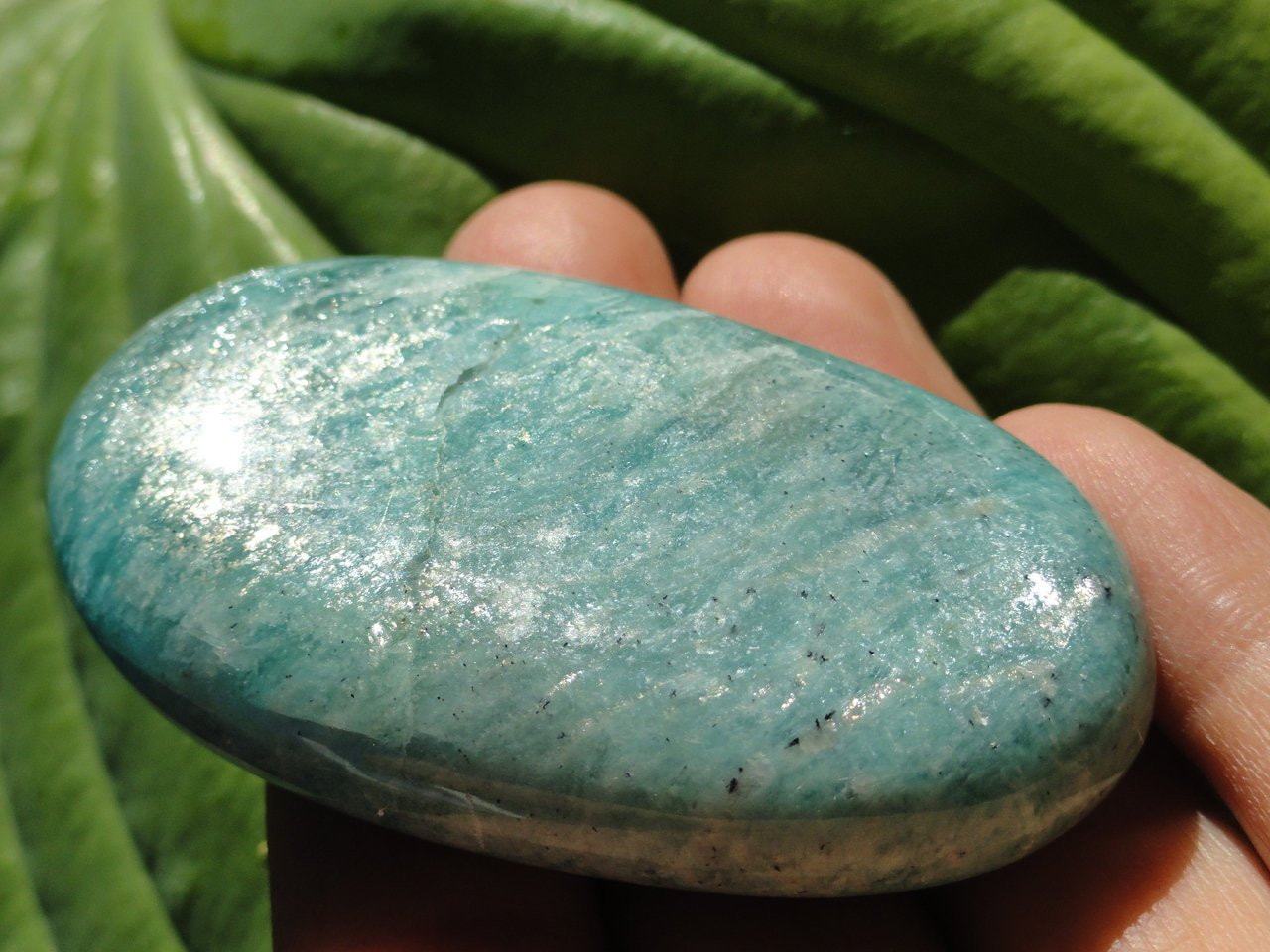  AMAZONITE PALM STONE~ Stone of Harmony, Communication, Manifestation*