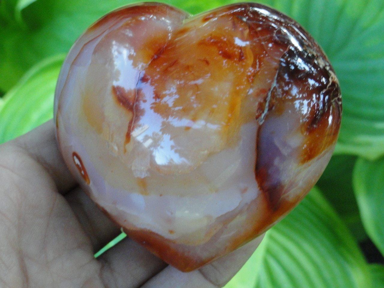  CARNELIAN HEART~Stone of Creativity, Sexuality, Relief of Anger & Frustration**