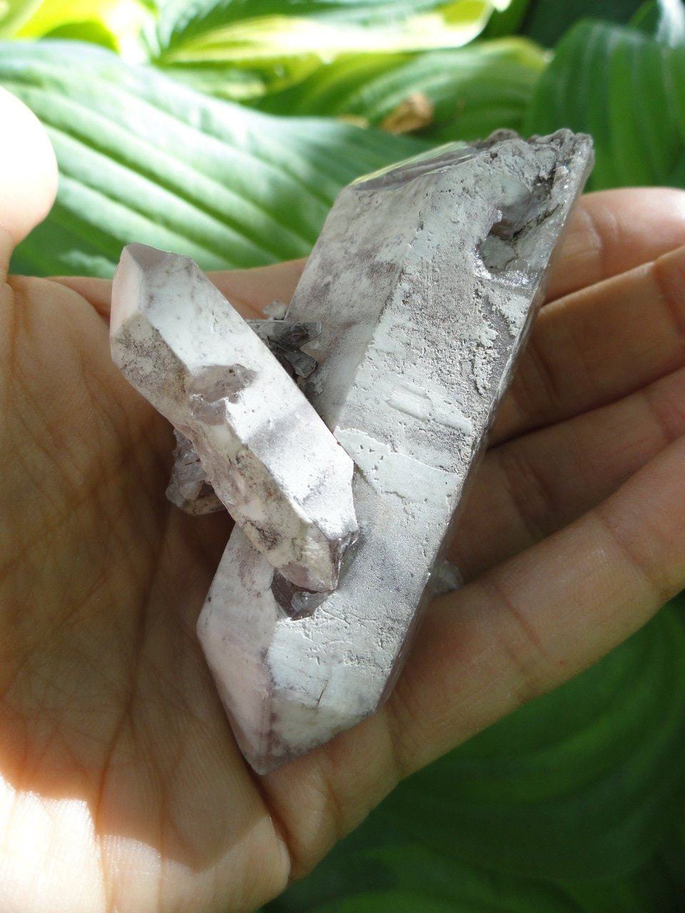  Double Terminated LITHIUM QUARTZ With Mini Crystals Intergrown~  Relieves Depression,Stress & Tension*