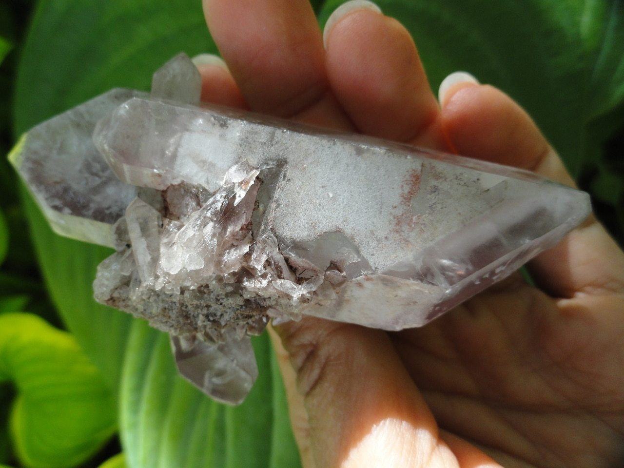  Double Terminated LITHIUM QUARTZ With Mini Crystals Intergrown~  Relieves Depression,Stress & Tension*