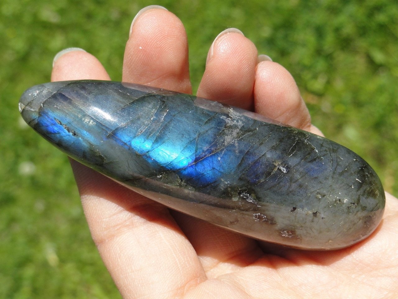 LABRADORITE WAND With Extra Flash~ Stone of Magic - Earth Family Crystals