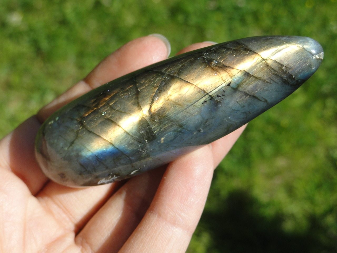 LABRADORITE WAND With Extra Flash~ Stone of Magic - Earth Family Crystals
