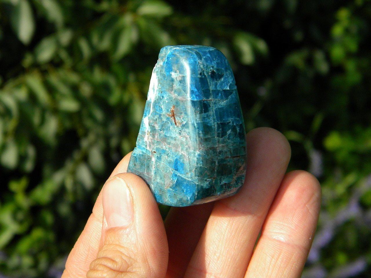  BLUE APATITE Self Standing Crystal~ Stone of Psychic Activation, Access to Knowledge*