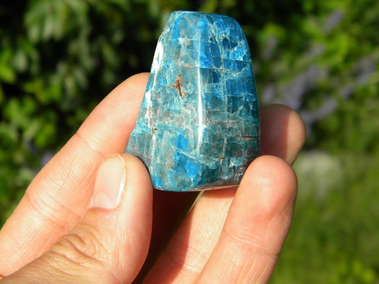  BLUE APATITE Self Standing Crystal~ Stone of Psychic Activation, Access to Knowledge*