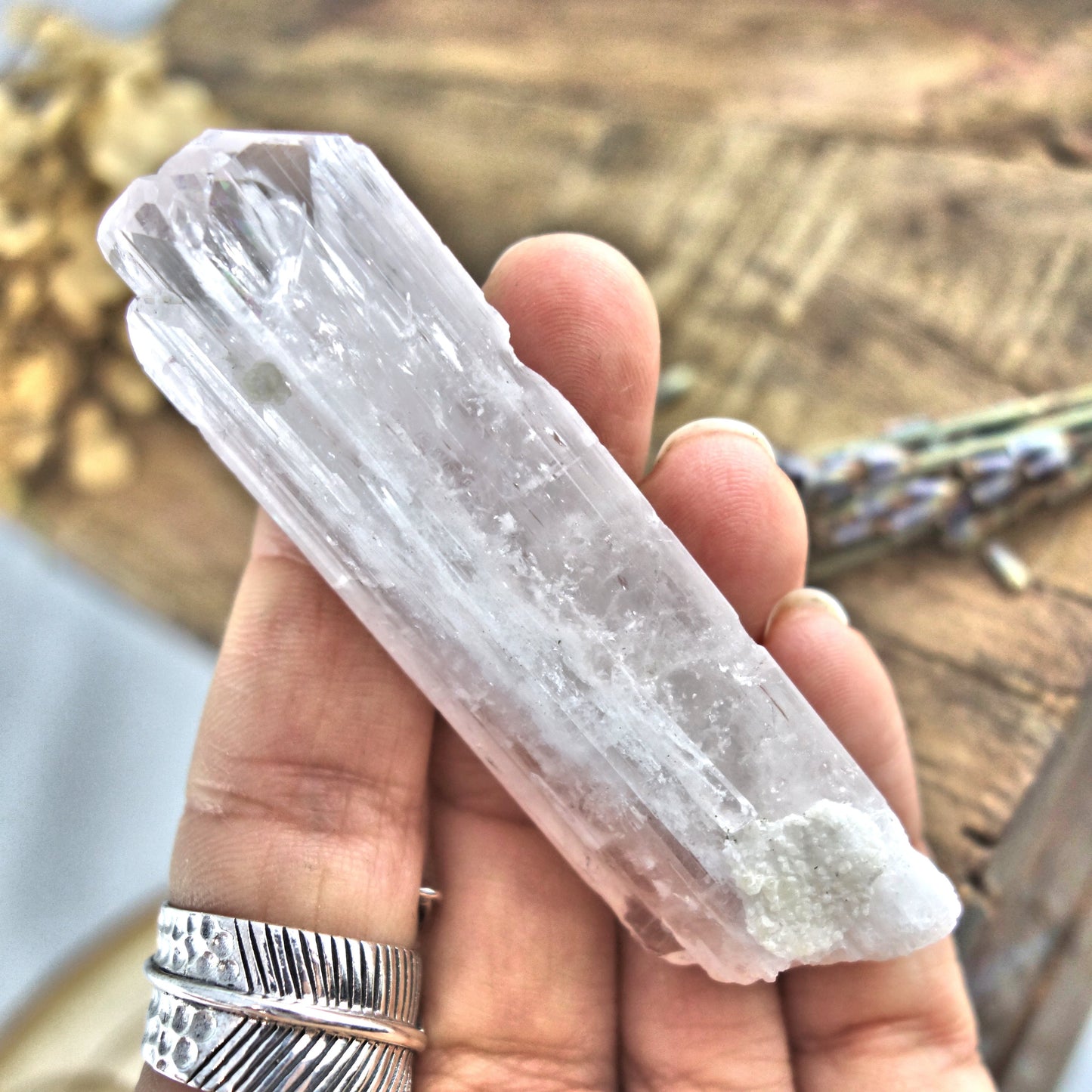 Lustrous Gemmy Multi Point Pink Raw Danburite From Mexico - Earth Family Crystals