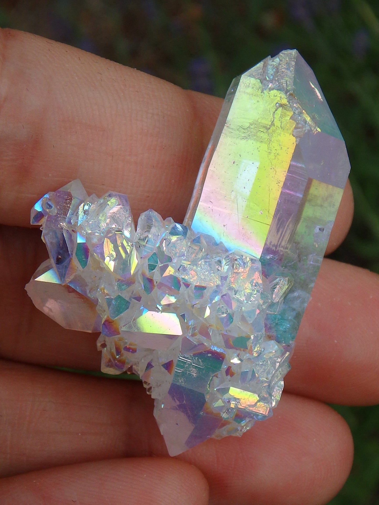 Incredible Angel Aura Opal Glow Elestial Quartz Formation From Arkansas - Metiz Tier Price