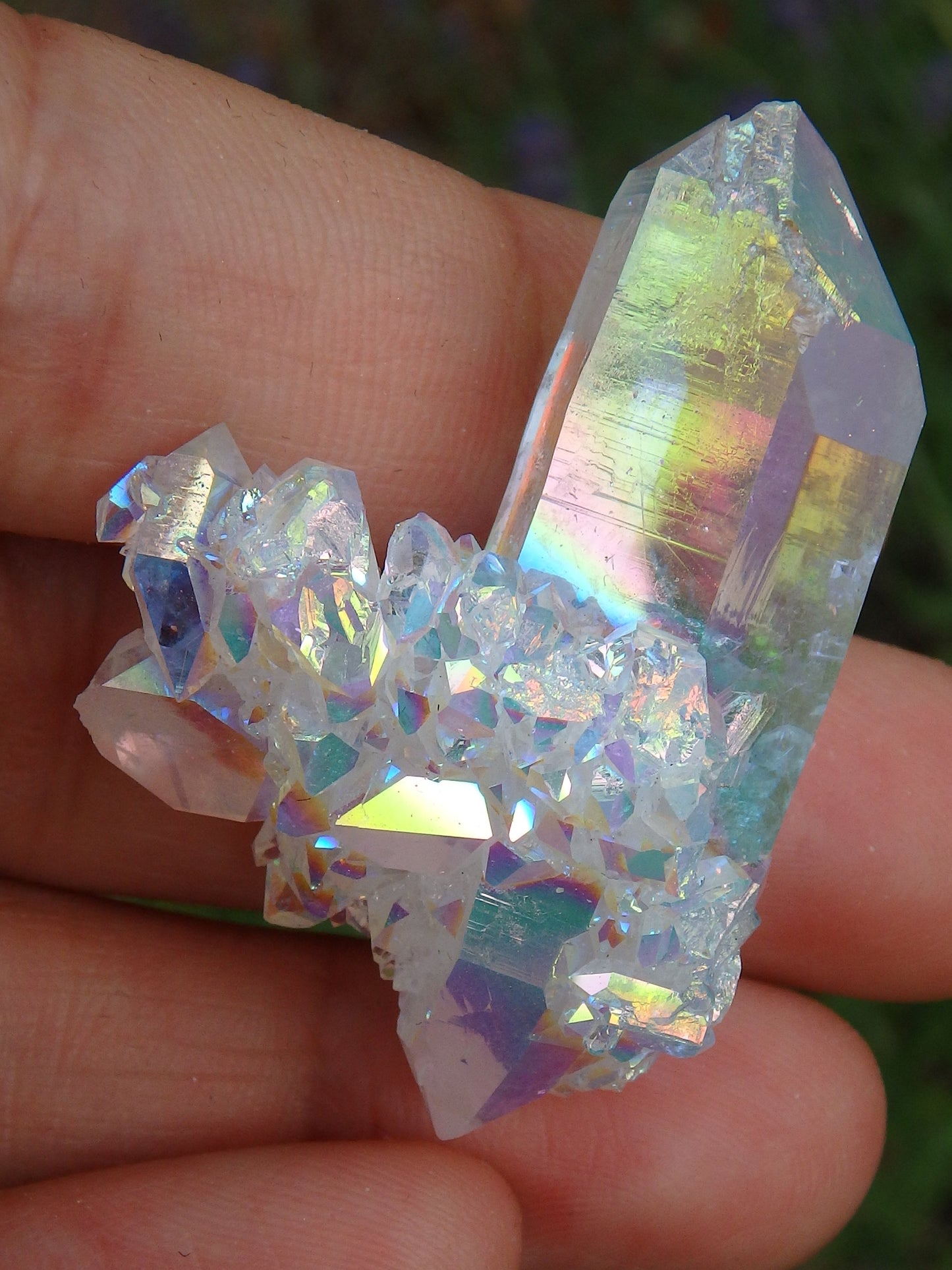 Incredible Angel Aura Opal Glow Elestial Quartz Formation From Arkansas - Metiz Tier Price