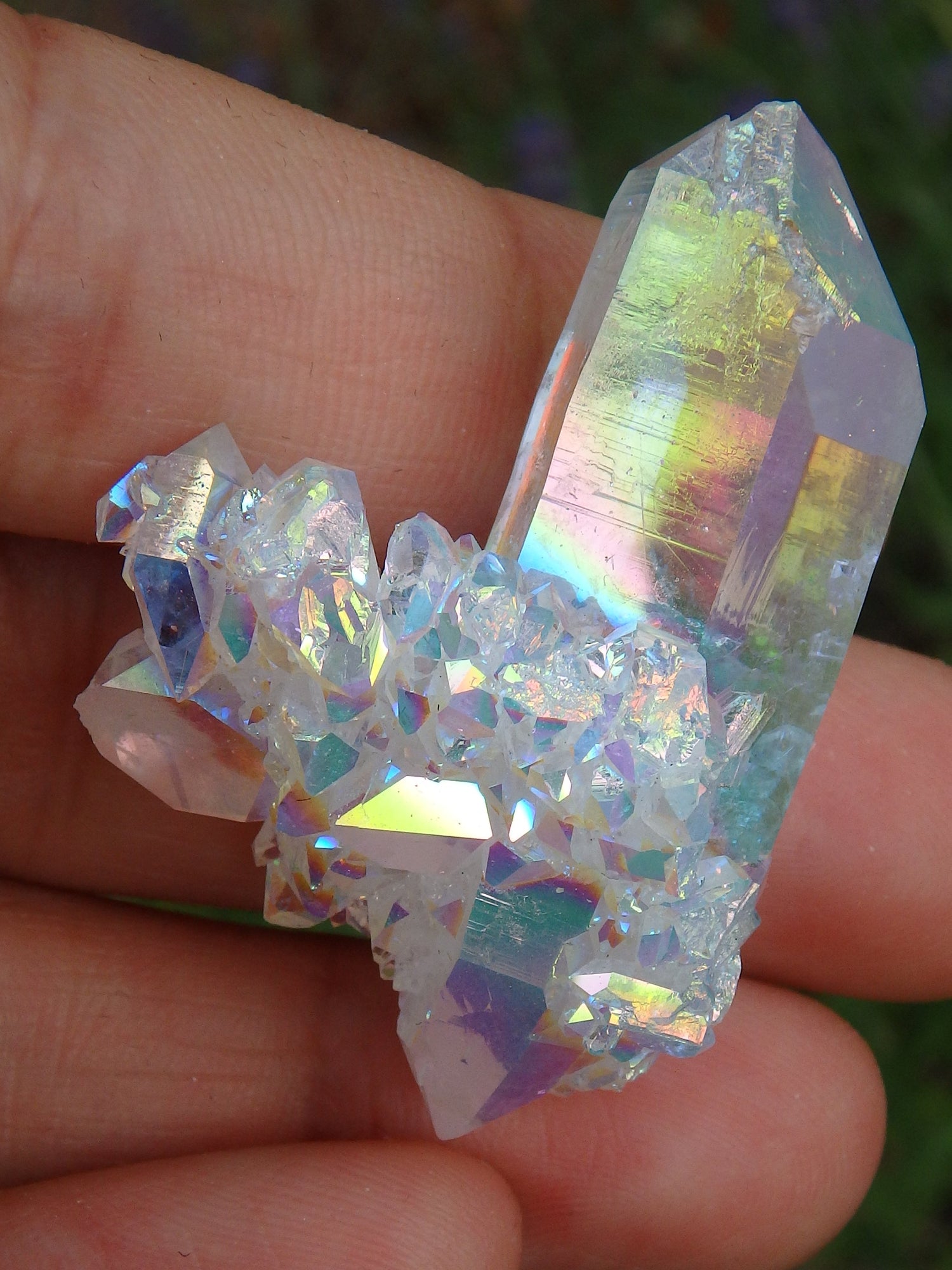 Incredible Angel Aura Opal Glow Elestial Quartz Formation From Arkansas - Metiz Tier Price