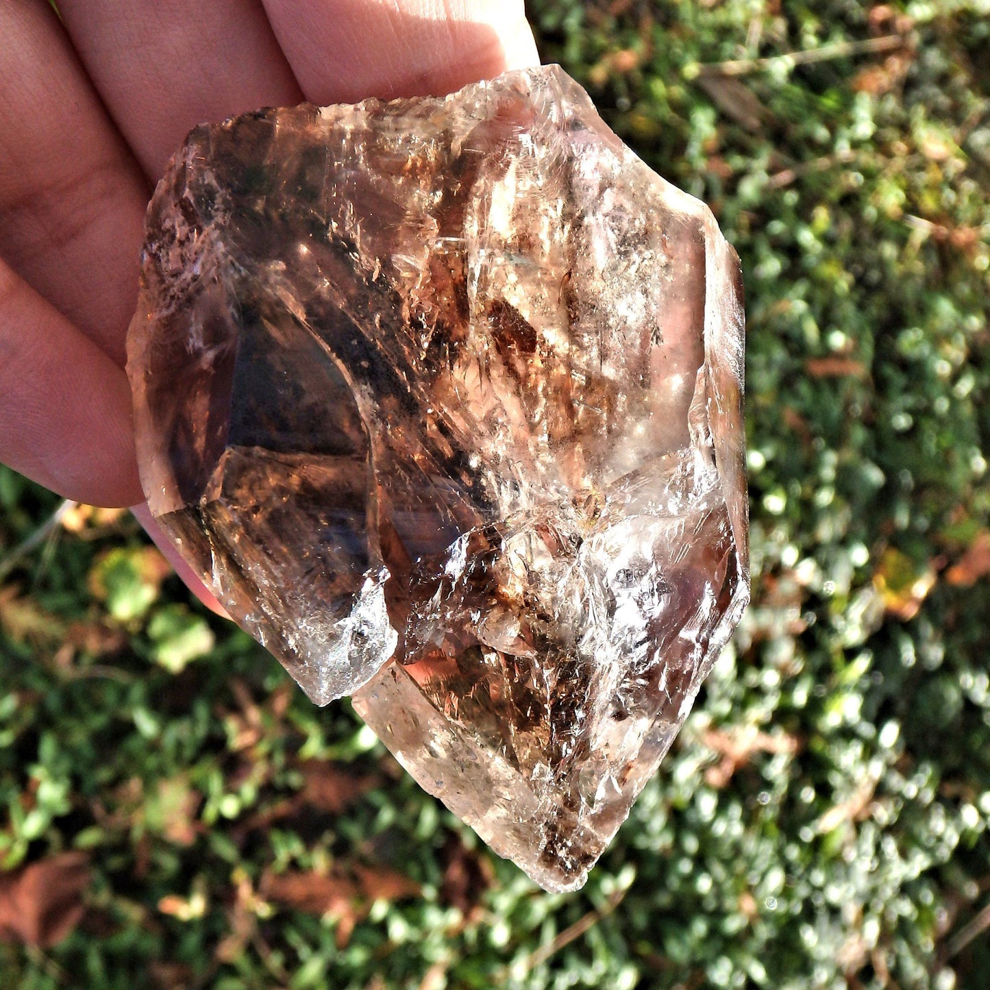  Deep Caves & Self Healing  Elestial Smoky Quartz From Brazil