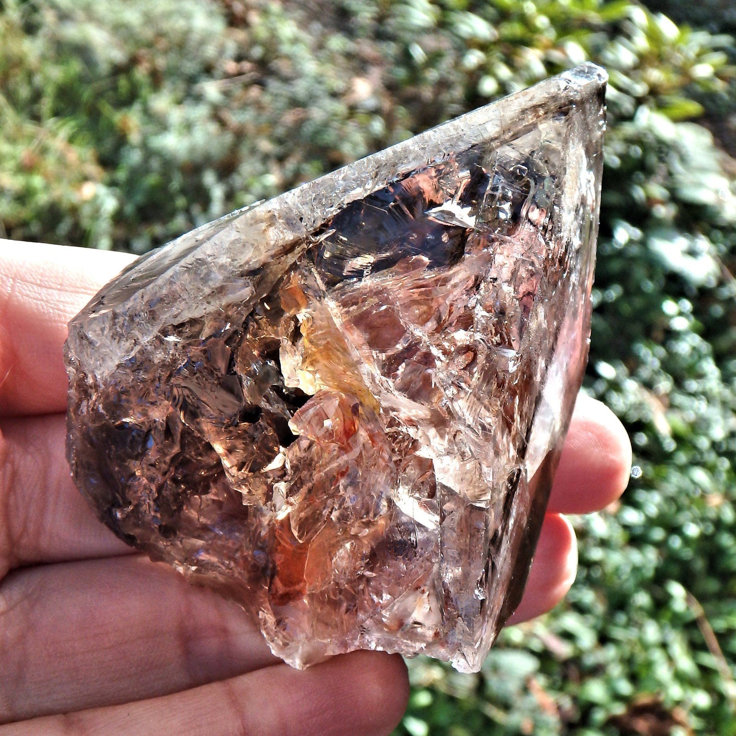 Deep Caves & Self Healing  Elestial Smoky Quartz From Brazil