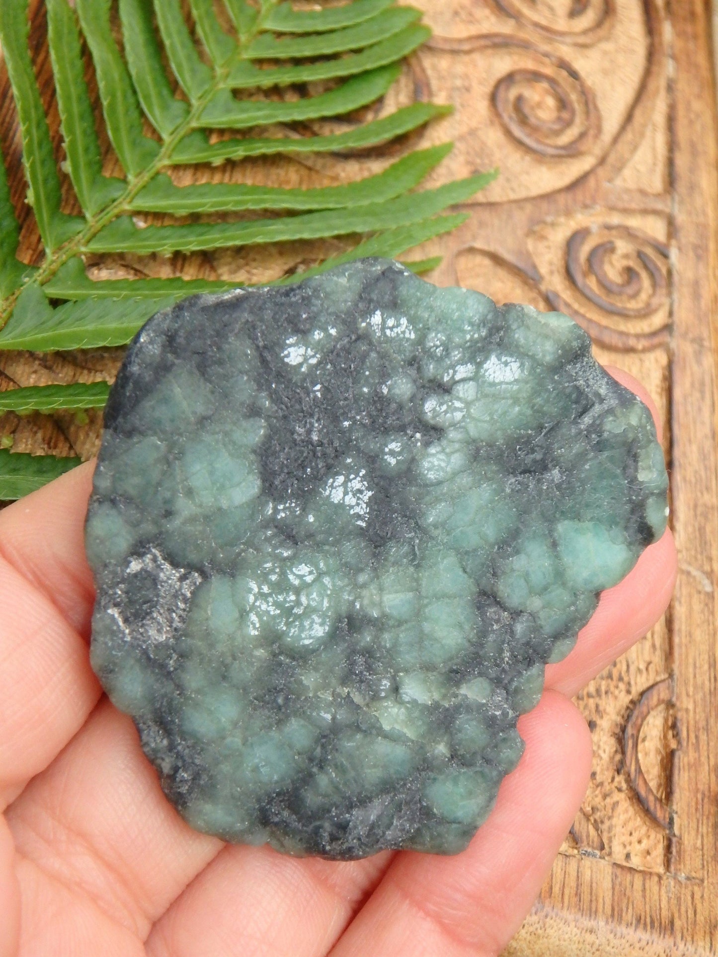 Deep Green Emerald Slice From Brazil 2