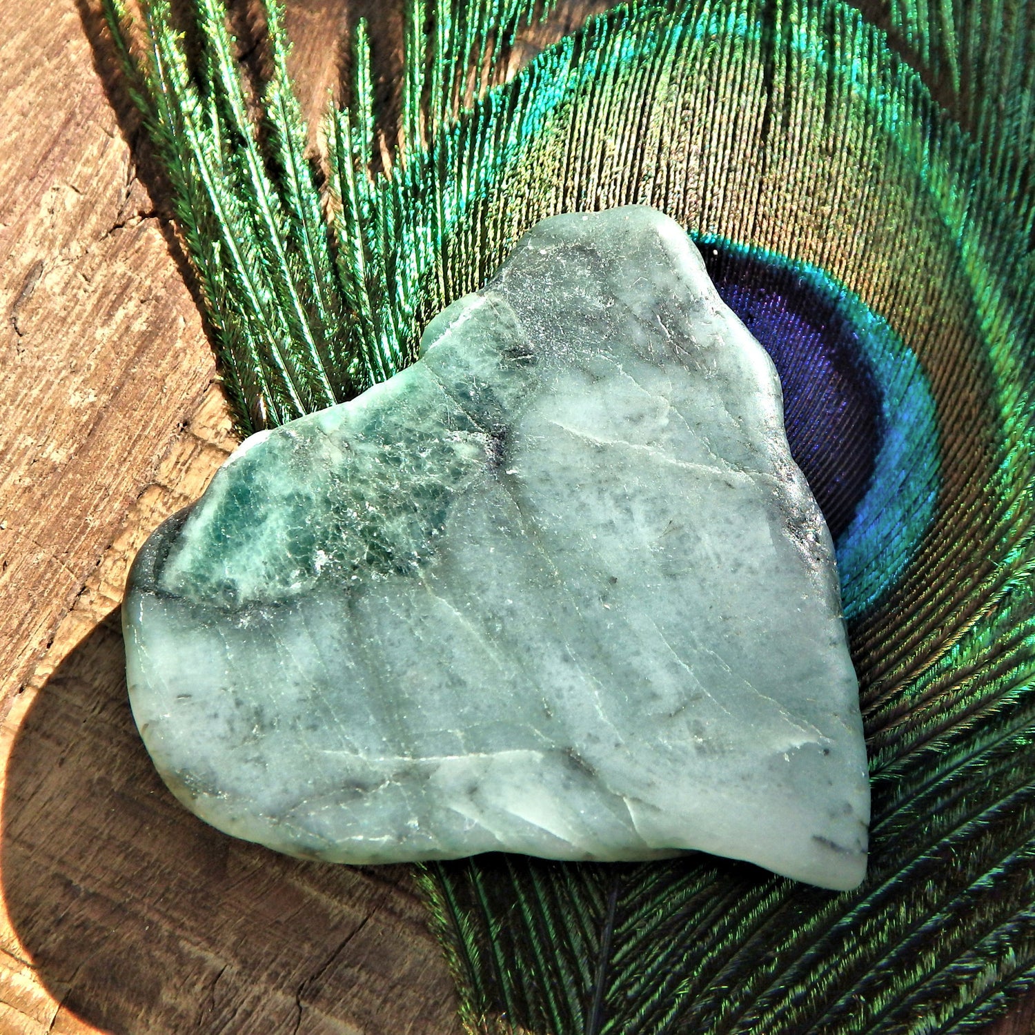 Green Emerald Polished Slice From Brazil8 - Earth Family Crystals