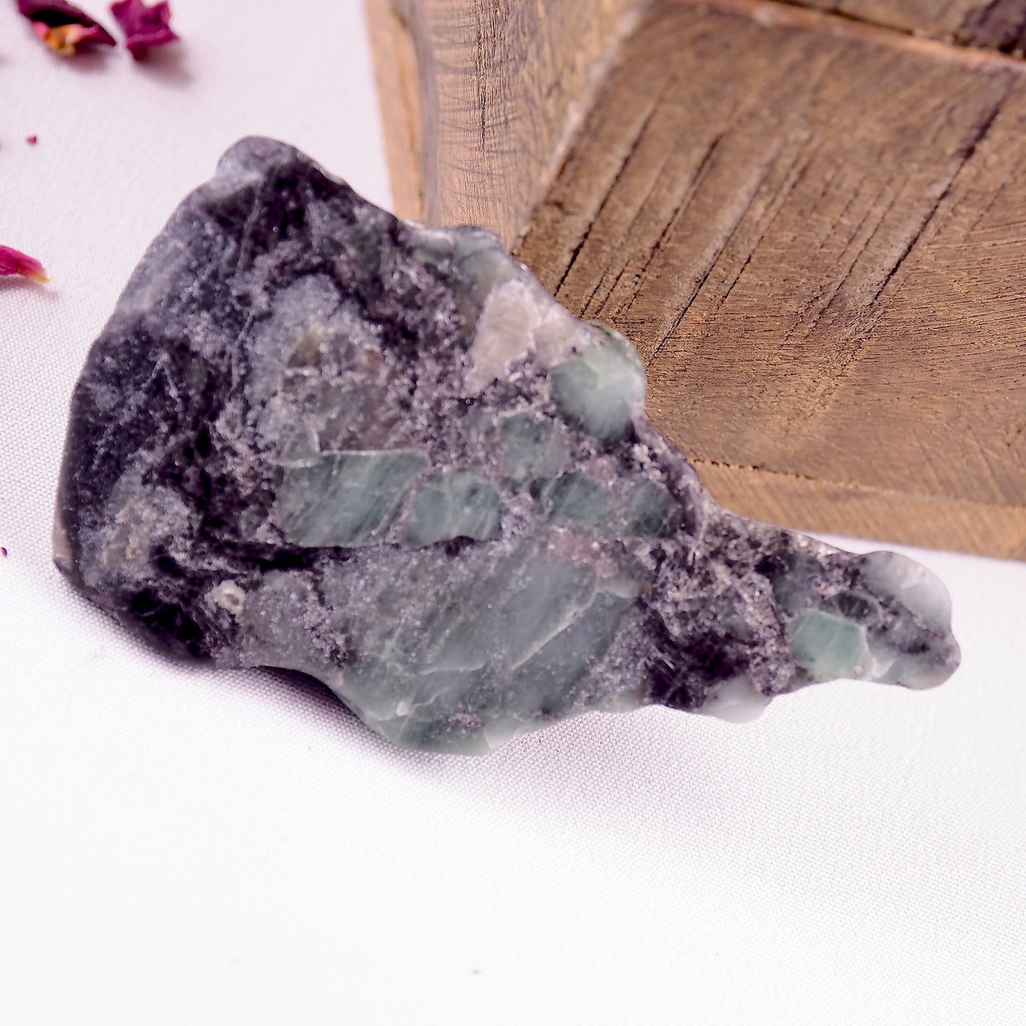 Green Emerald Partially Polished Slice From Brazil #1 - Earth Family Crystals