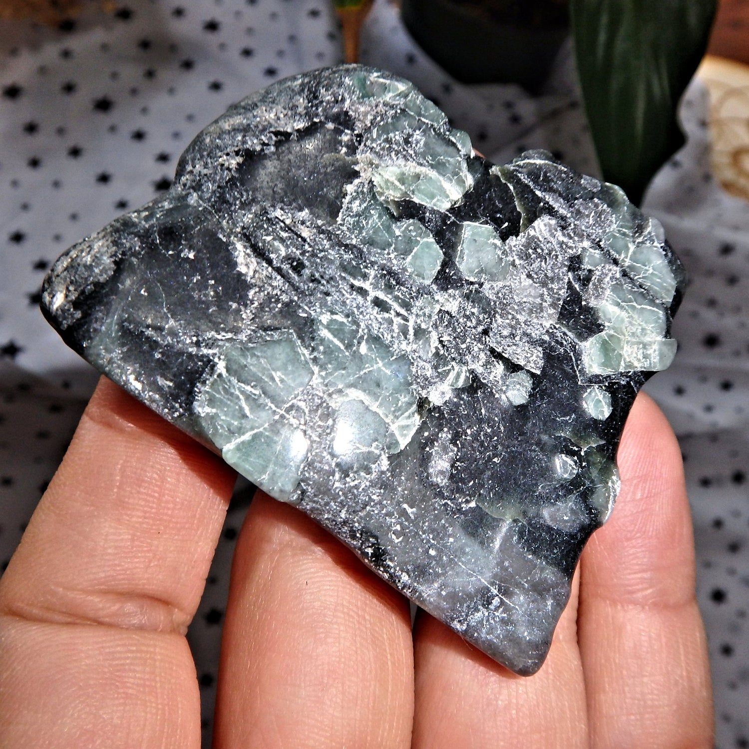 Green Emerald Free Form Slice From Brazil - Earth Family Crystals