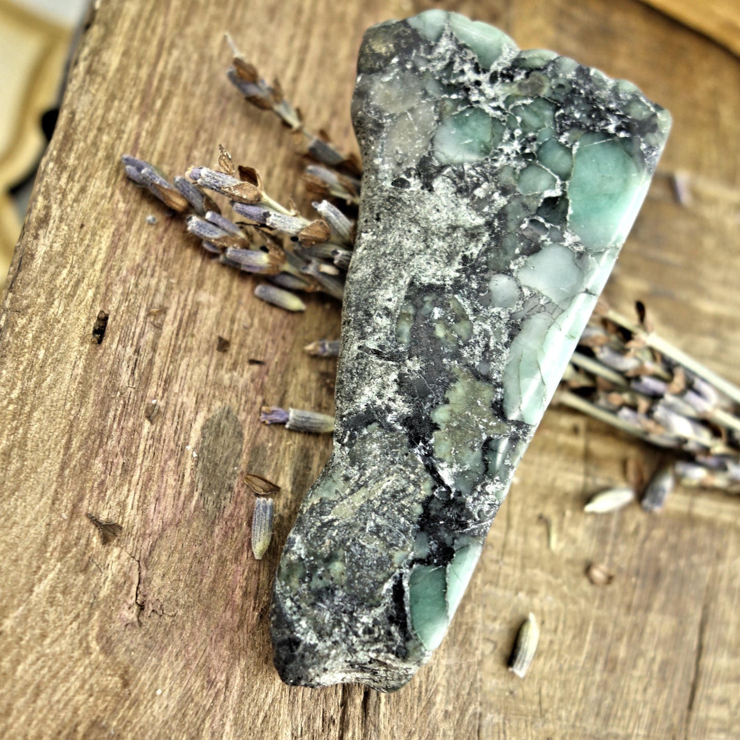 Green Emerald Nestled in Matrix From Brazil3 - Earth Family Crystals