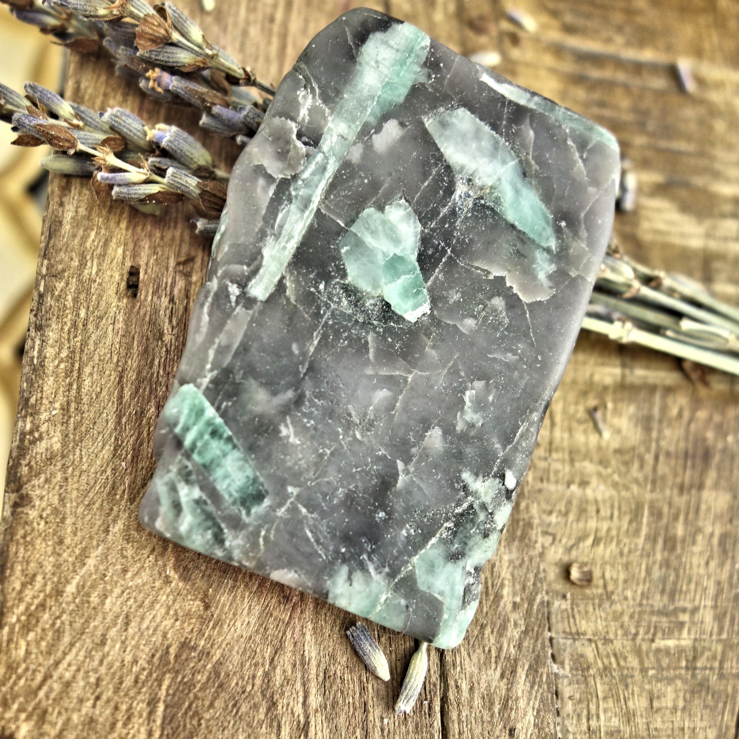 Green Emerald Nestled in Matrix From Brazil2 - Earth Family Crystals