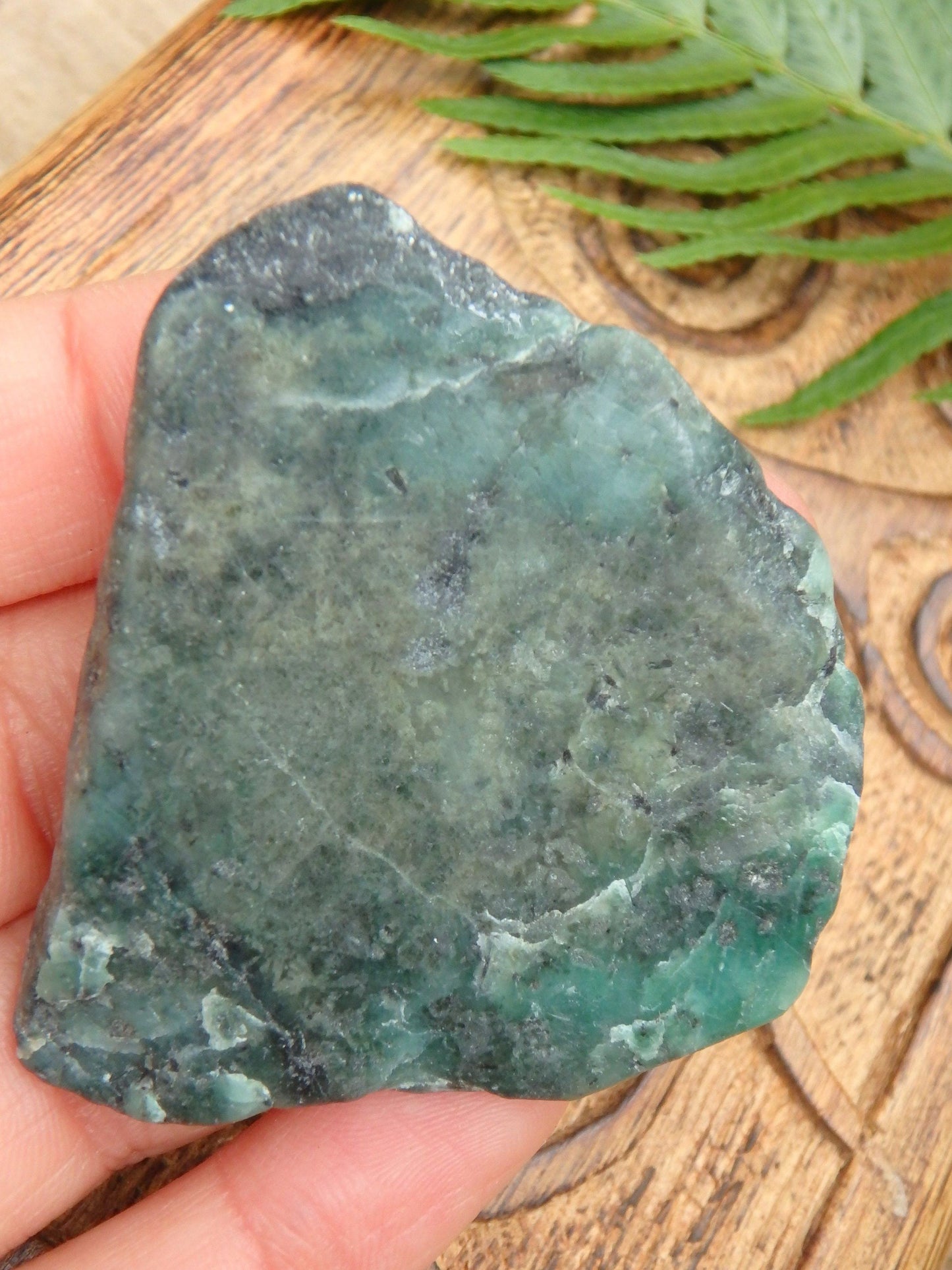  Deep Green Emerald Slice From Brazil 3