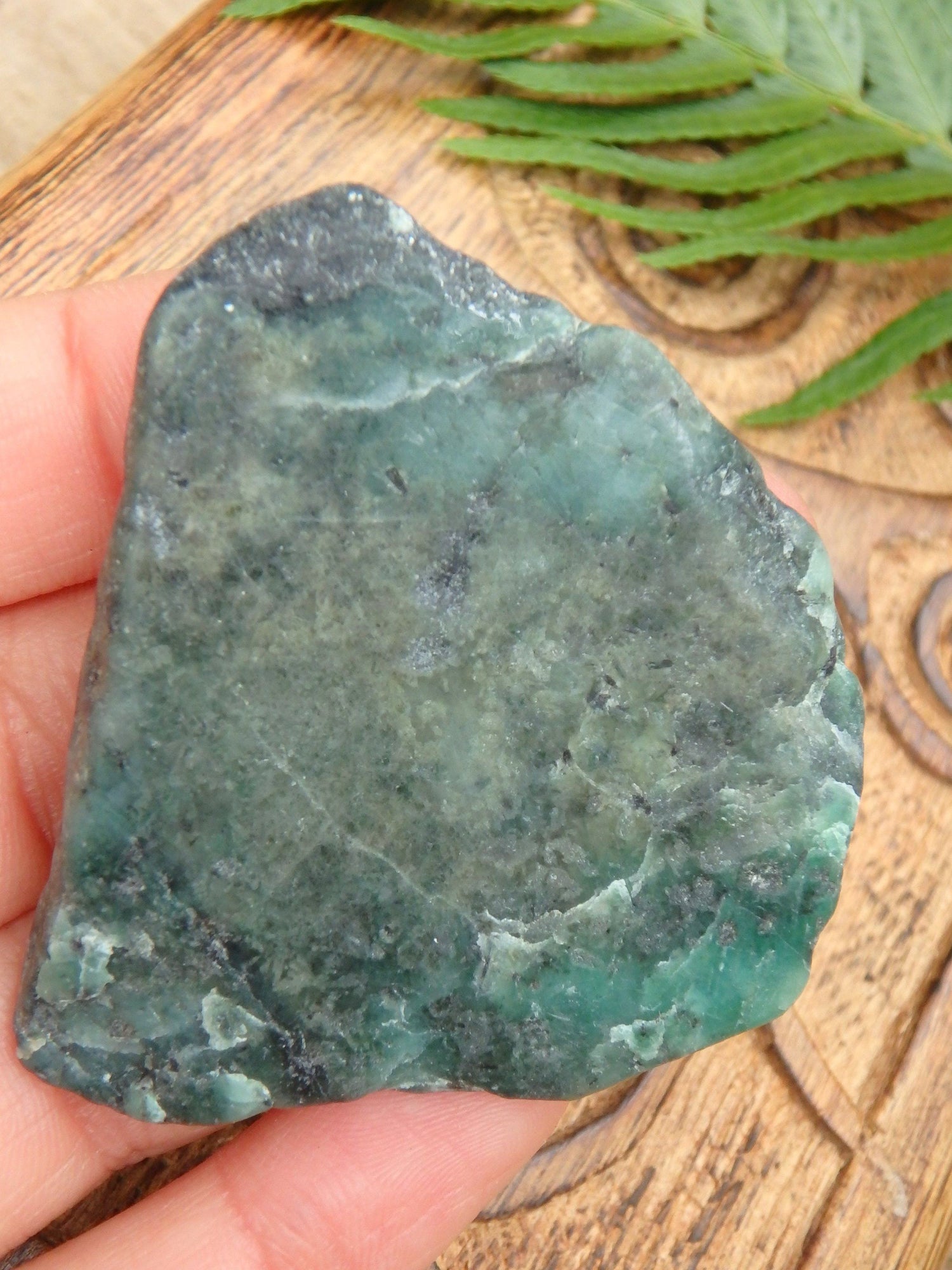  Deep Green Emerald Slice From Brazil 3